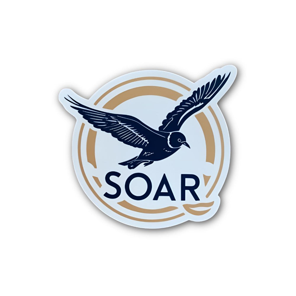 S0AR Circle Shape Sticker, Waterproof Vinyl Decal Sticker Indoor Or Outdoor 2 (Pieces) 3" and 5"