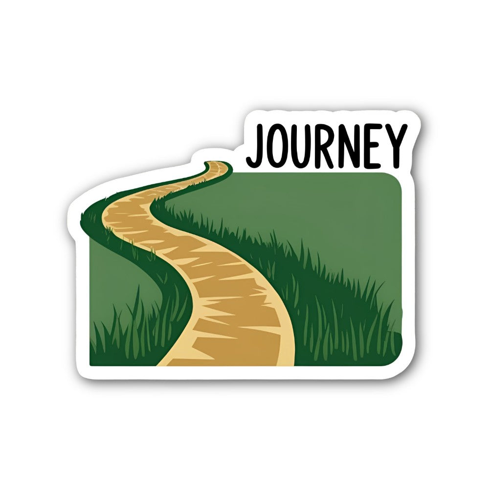 Beautiful life JOURNEY Sticker, Waterproof Vinyl Decal Sticker Indoor Or Outdoor 2 (Pieces) 3" and 5"