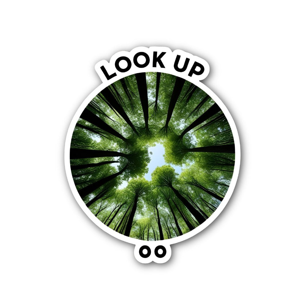 LOOK UP Beautiful Leaf Area Sticker, Waterproof Vinyl Decal Sticker Indoor Or Outdoor 2 (Pieces) 3" and 5"