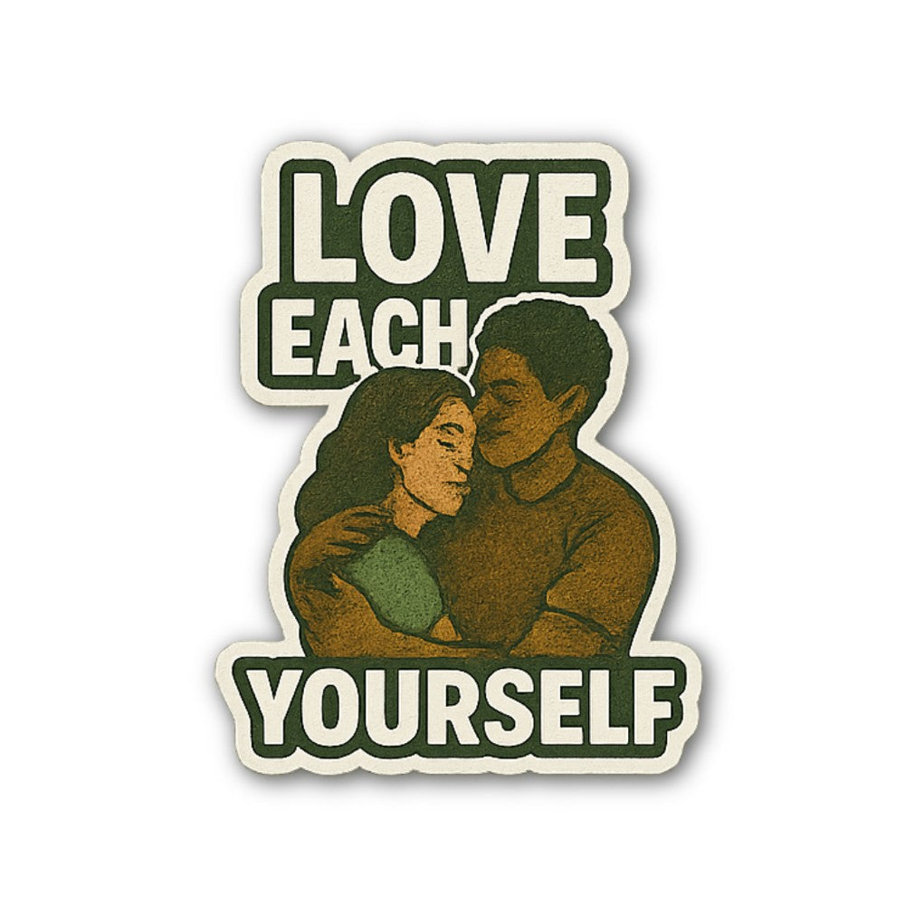 Beautiful Girl & Boy  Sticker, Waterproof Vinyl Decal Sticker Indoor Or Outdoor 2 (Pieces) 3" and 5"