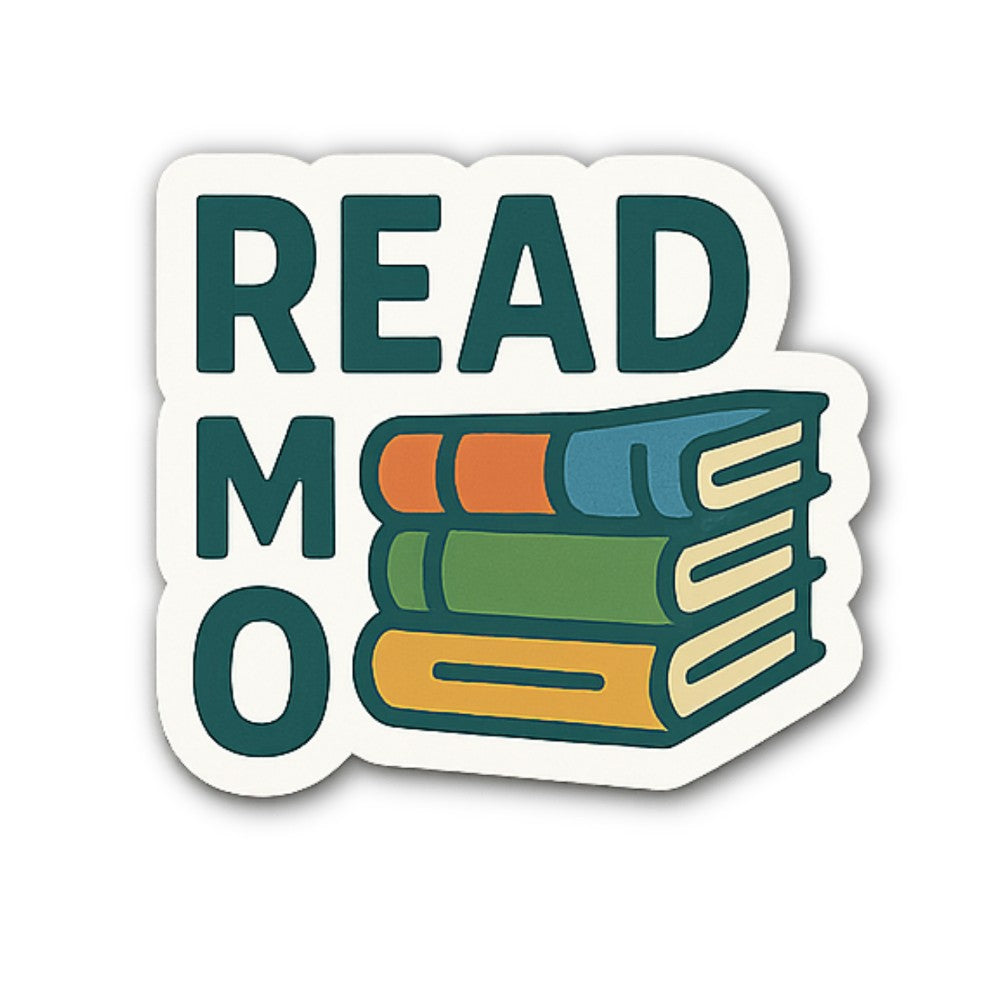 READ Sticker, Waterproof Vinyl Decal Sticker Indoor Or Outdoor 2 (Pieces) 3" and 5"