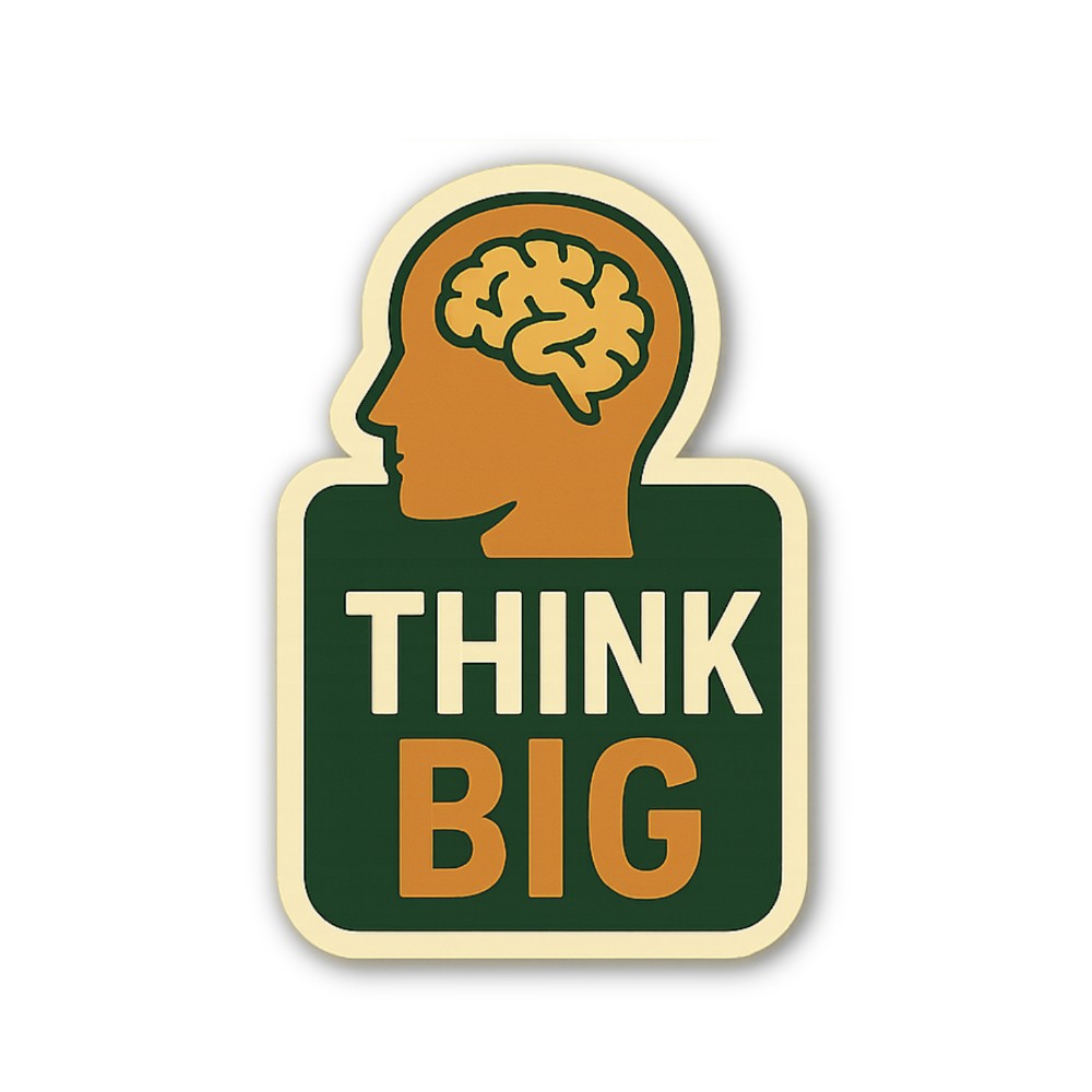 Brain Sticker, Waterproof Vinyl Decal Sticker Indoor Or Outdoor 2 (Pieces) 3" and 5"