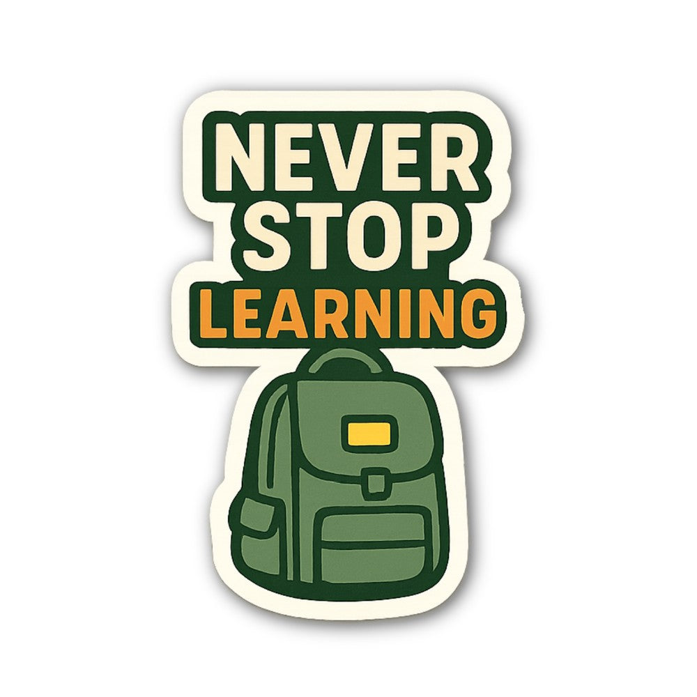 School Bag Sticker, Waterproof Vinyl Decal Sticker Indoor Or Outdoor 2 (Pieces) 3" and 5"