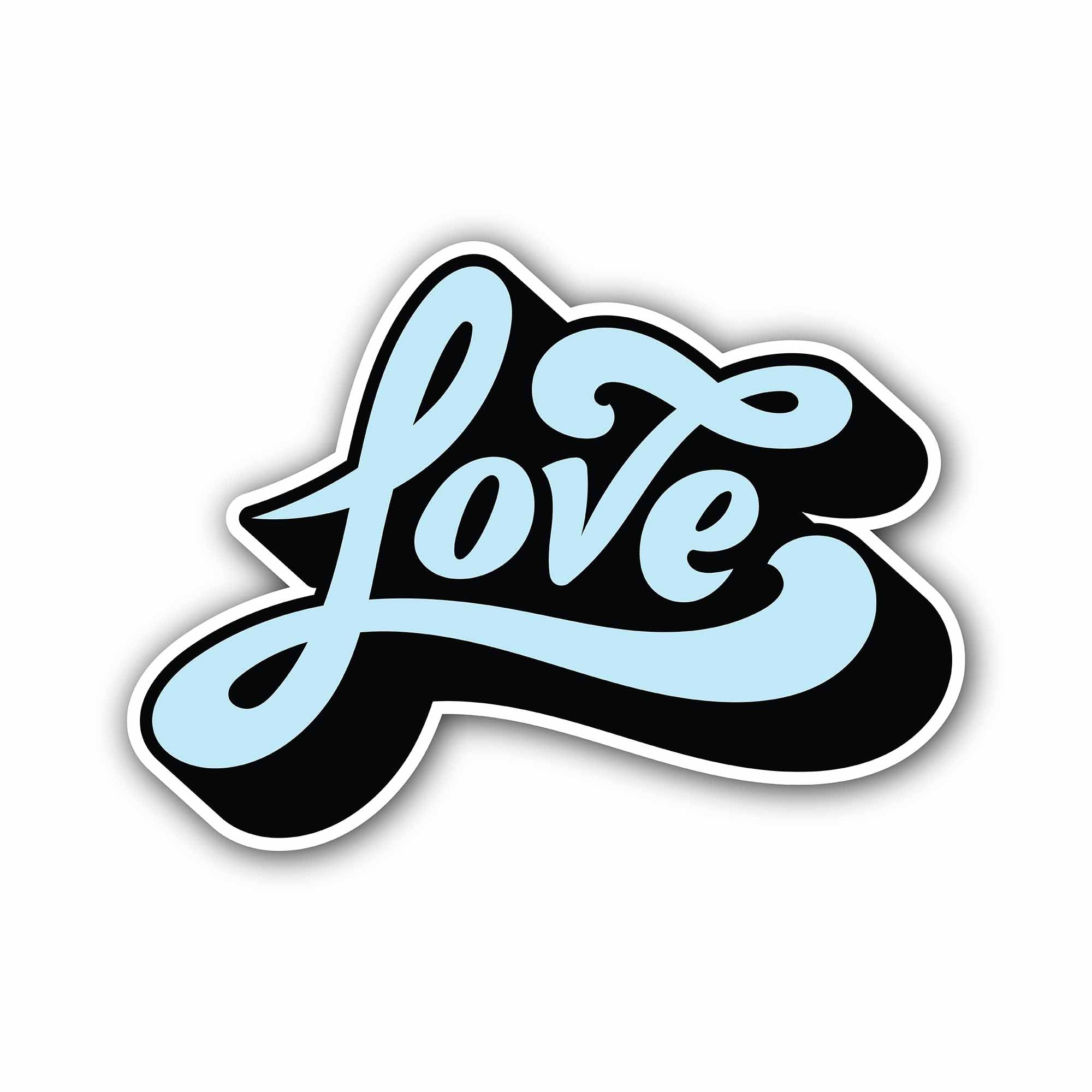 Love Message Sticker, Waterproof Vinyl Decal Sticker Indoor Or Outdoor 2 (Pieces) 3" and 5"