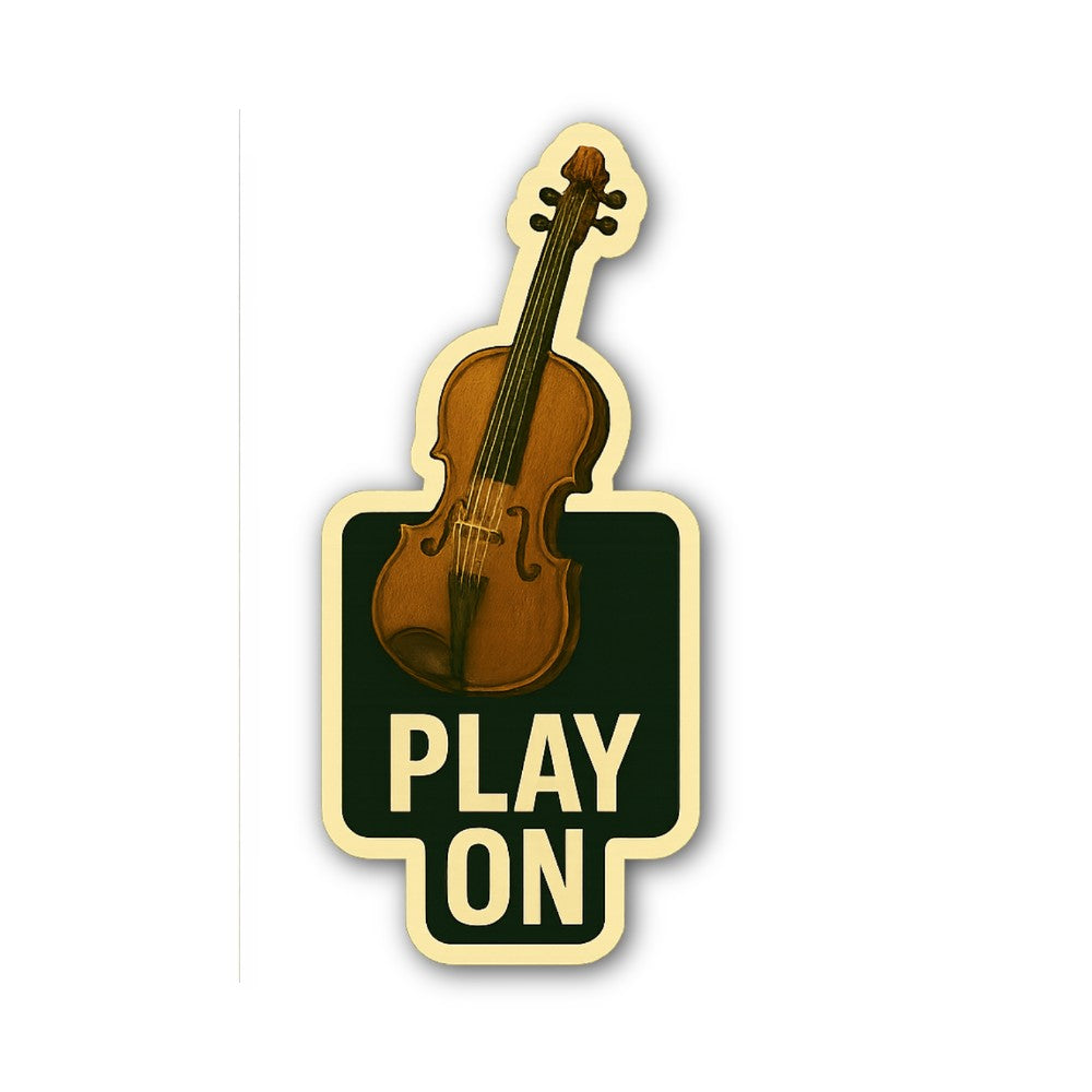 PLAY ON Sticker, Waterproof Vinyl Decal Sticker Indoor Or Outdoor 2 (Pieces) 3" and 5"