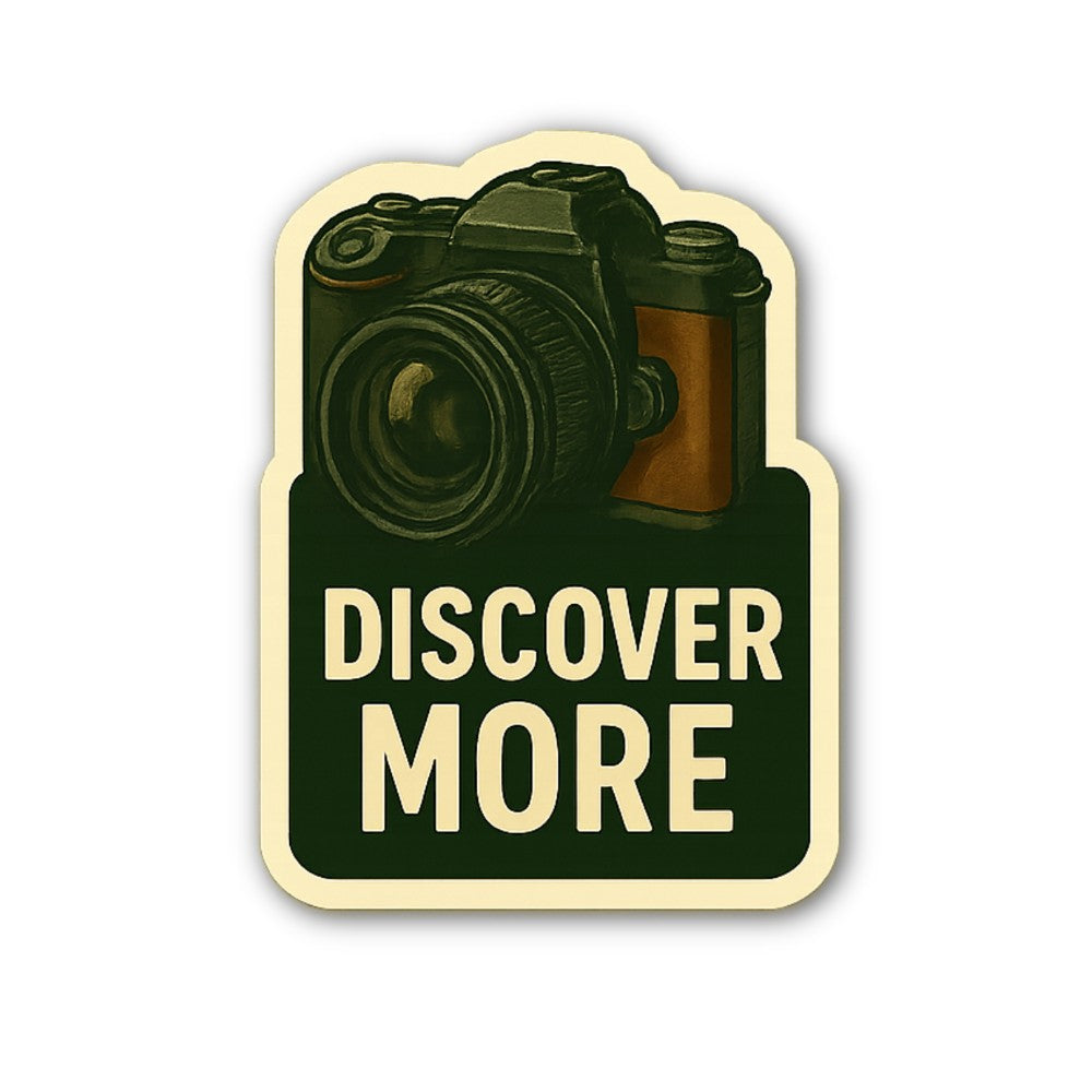DISCOVER MORE Sticker, Waterproof Vinyl Decal Sticker Indoor Or Outdoor 2 (Pieces) 3" and 5"