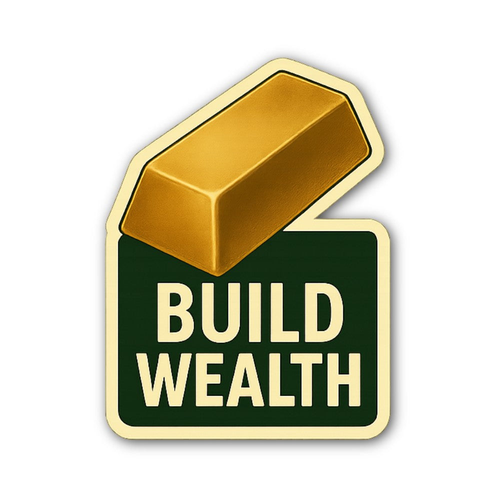Golden Future Sticker, Waterproof Vinyl Decal Sticker Indoor Or Outdoor 2 (Pieces) 3" and 5"