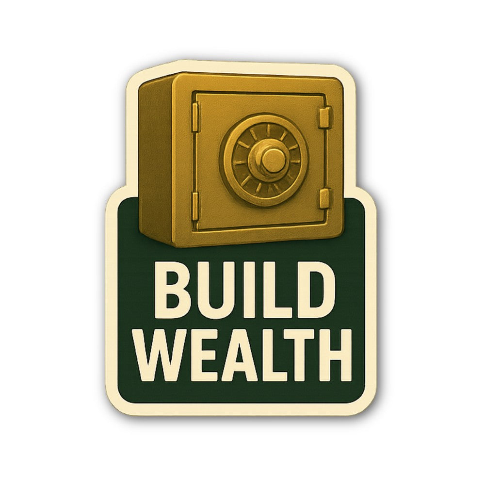 Grow Your Riche Sticker, Waterproof Vinyl Decal Sticker Indoor Or Outdoor 2 (Pieces) 3" and 5"