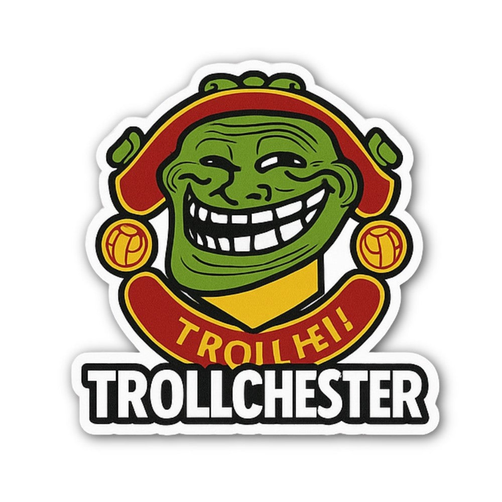 FR0ILEI TR0LLCHESTER Sticker, Waterproof Vinyl Decal Sticker Indoor Or Outdoor 2 (Pieces) 3" and 5"