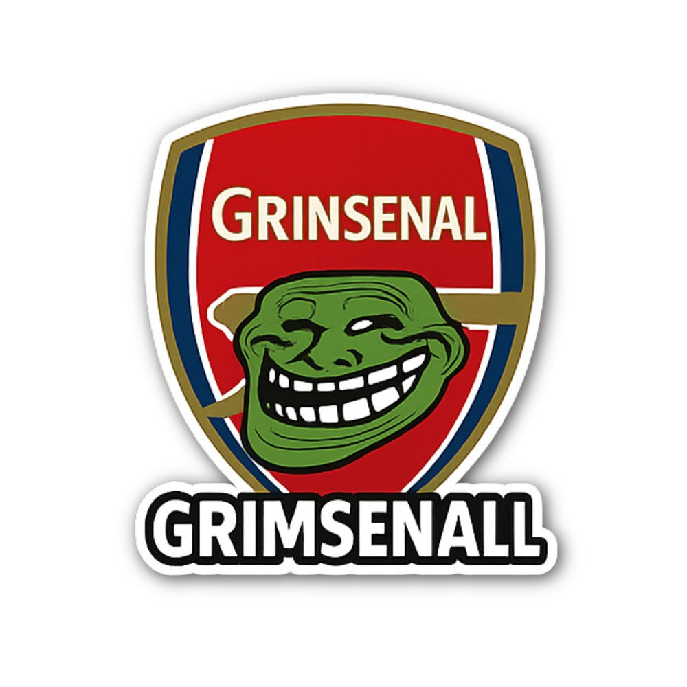 Funny GRIMSENALL Sticker, Waterproof Vinyl Decal Sticker Indoor Or Outdoor 2 (Pieces) 3" and 5"