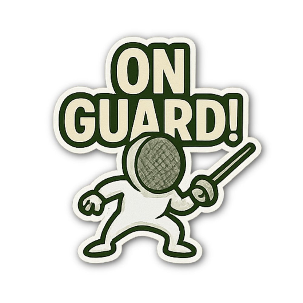 NO GUARD! Sticker, Waterproof Vinyl Decal Sticker Indoor Or Outdoor 2 (Pieces) 3" and 5"