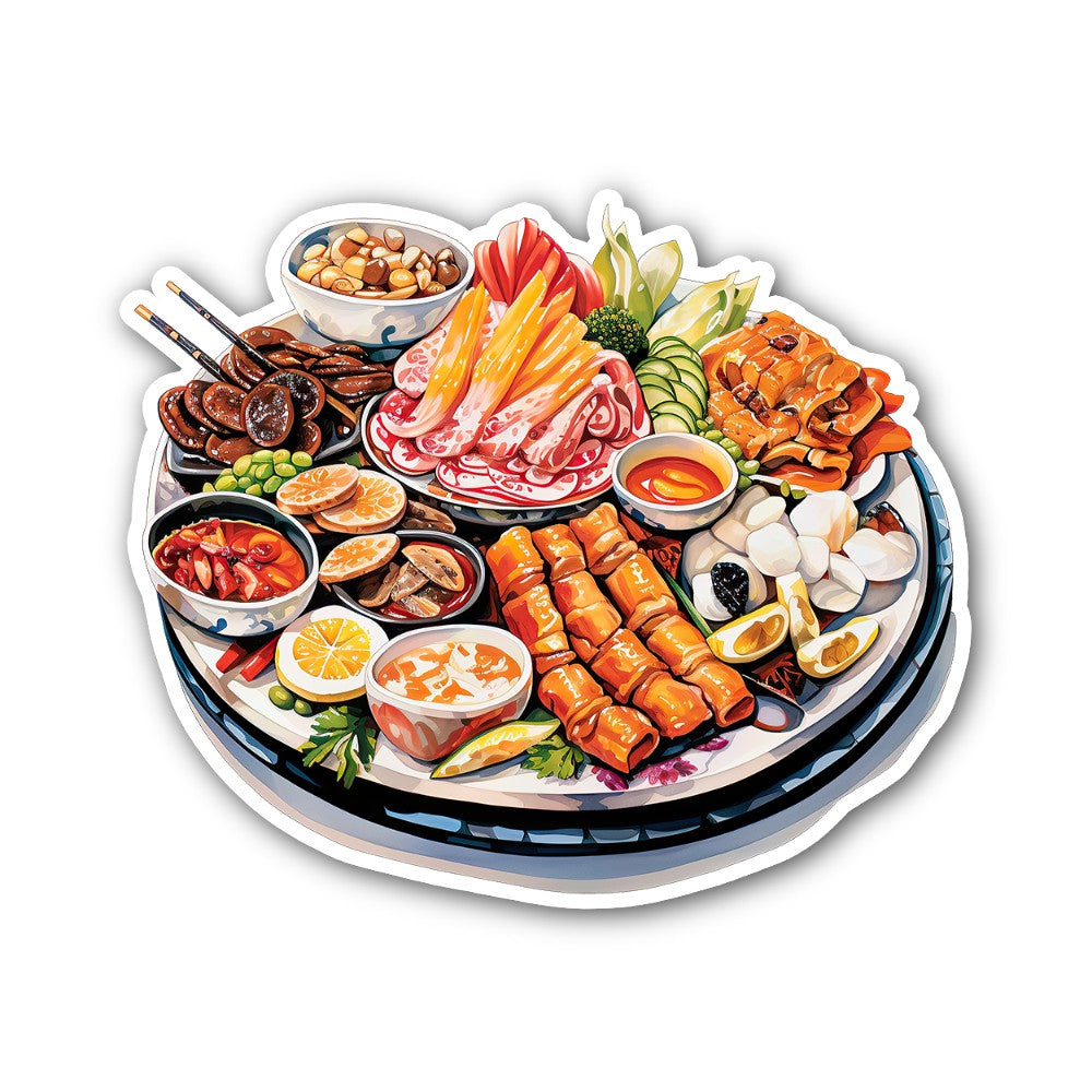 Hot Pot Sticker, Waterproof Vinyl Decal Sticker Indoor Or Outdoor 2 (Pieces) 3" and 5"
