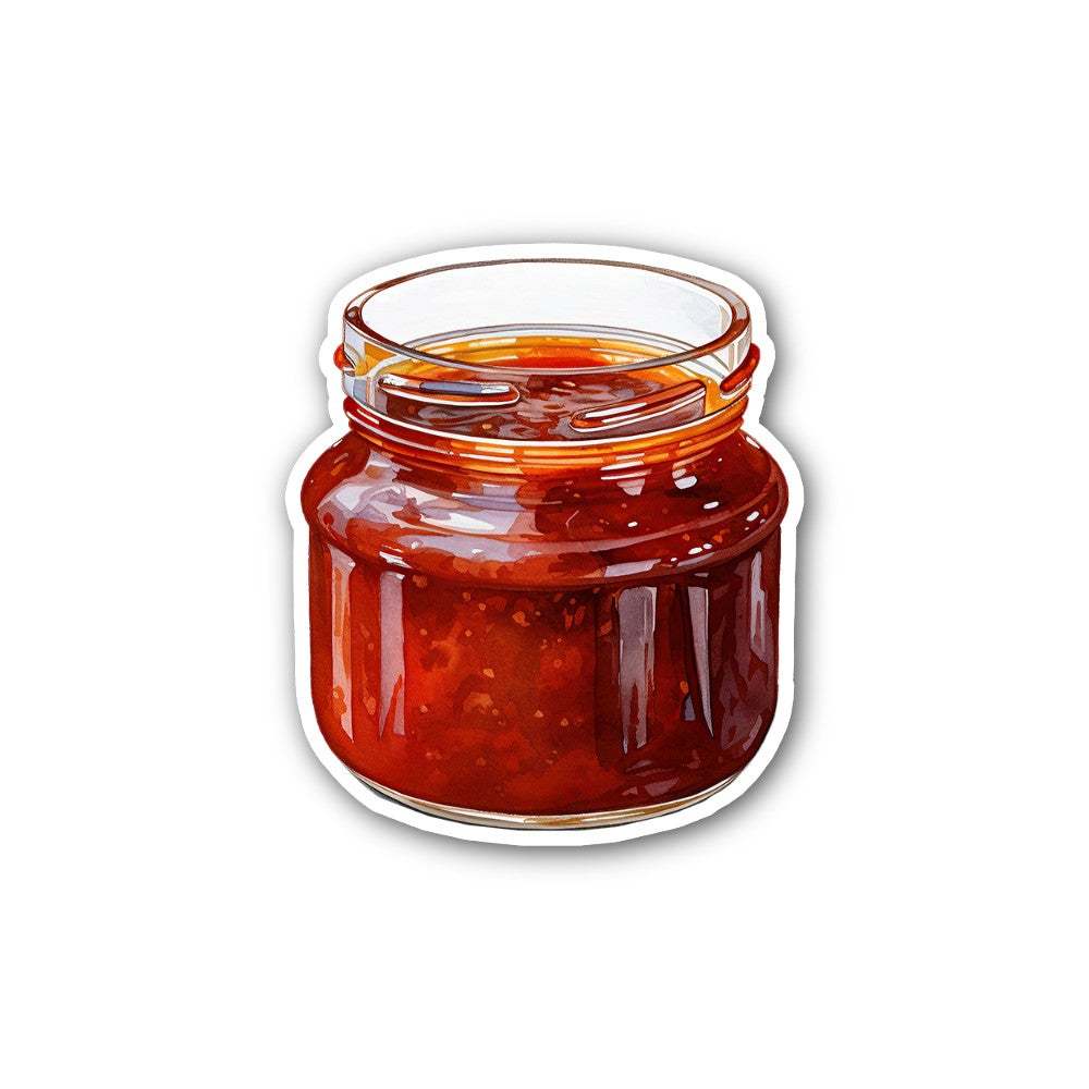Tomato sauce Sticker, Waterproof Vinyl Decal Sticker Indoor Or Outdoor 2 (Pieces) 3" and 5"