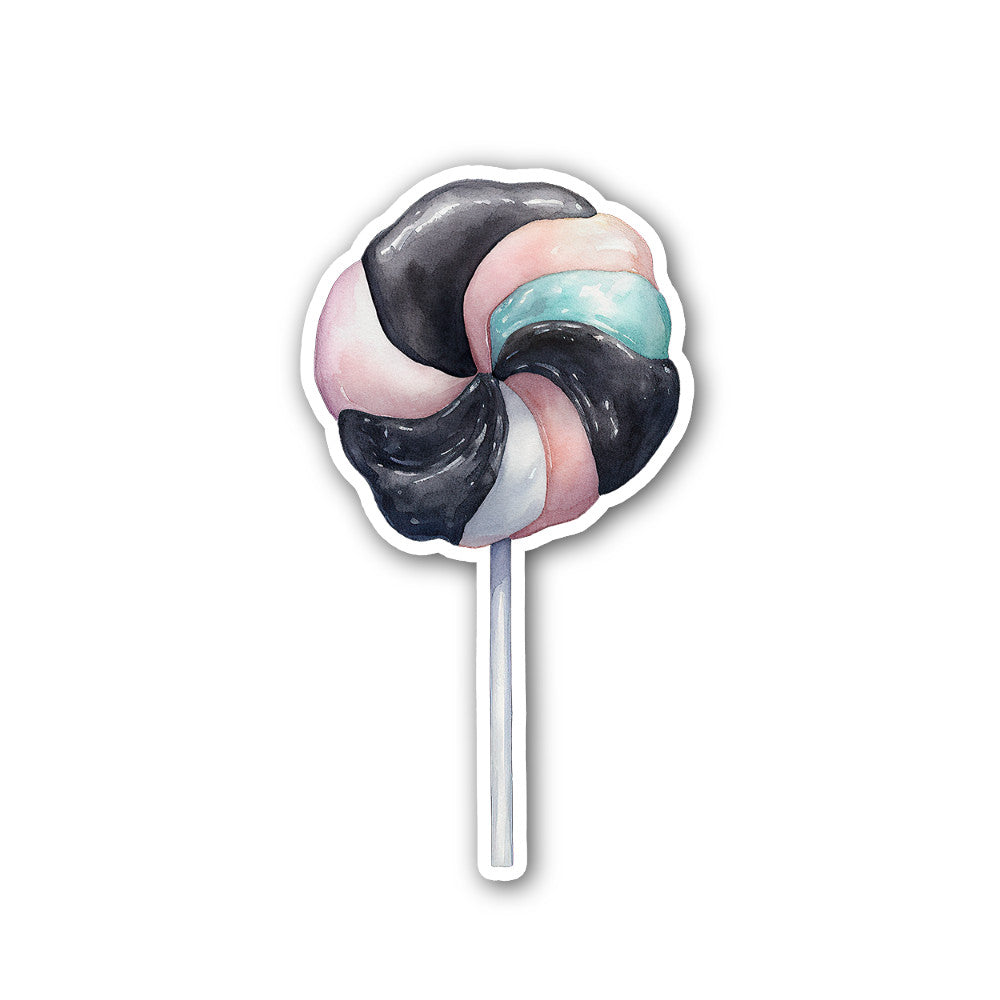 Colourful Lollipop Sticker, Waterproof Vinyl Decal Sticker Indoor Or Outdoor 2 (Pieces) 3" and 5"