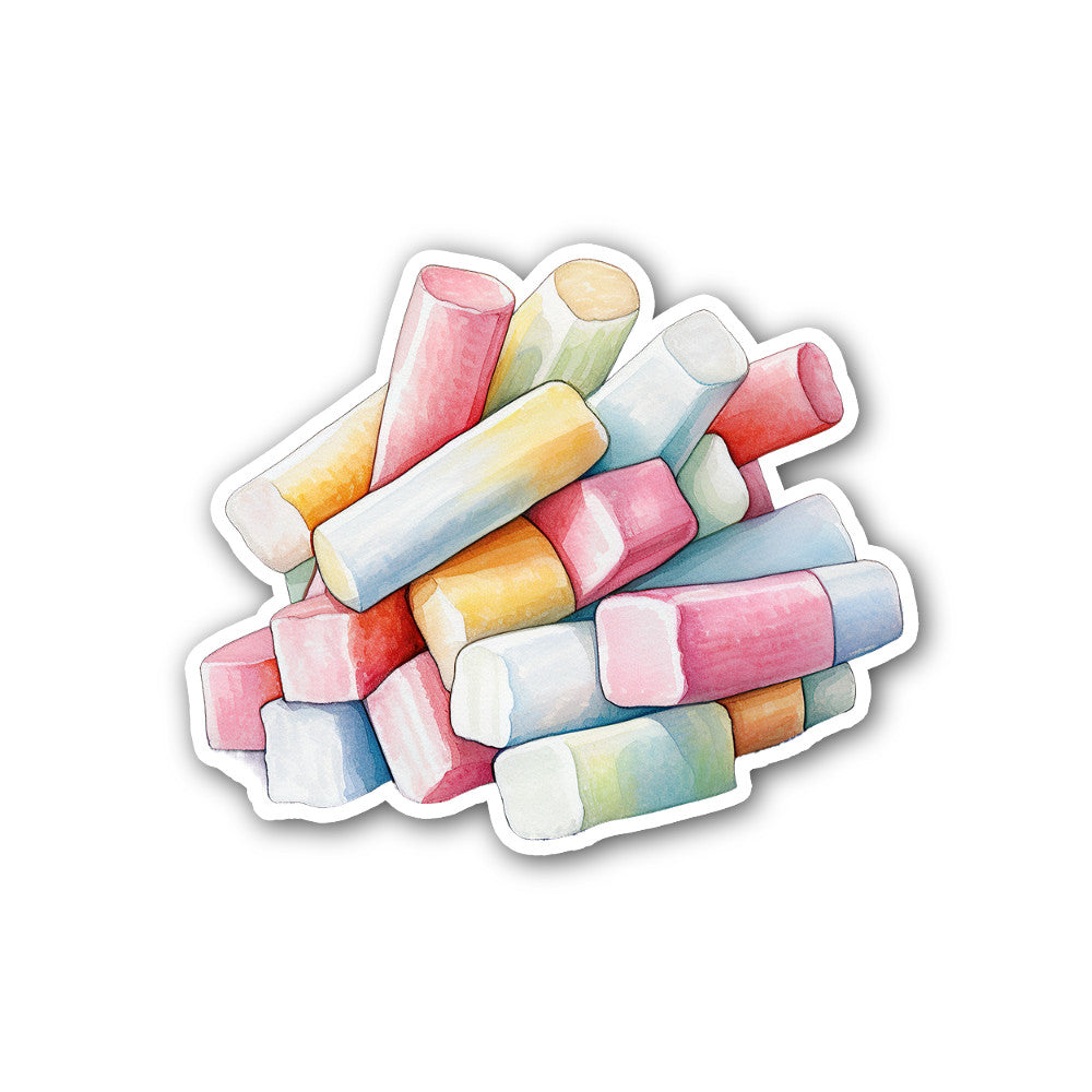 Cute Colourful Marshmallows Sticker, Waterproof Vinyl Decal Sticker Indoor Or Outdoor 2 (Pieces) 3" and 5"
