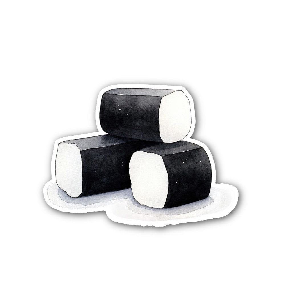 Yummy Sushi Rolls Sticker, Waterproof Vinyl Decal Sticker Indoor Or Outdoor 2 (Pieces) 3" and 5"