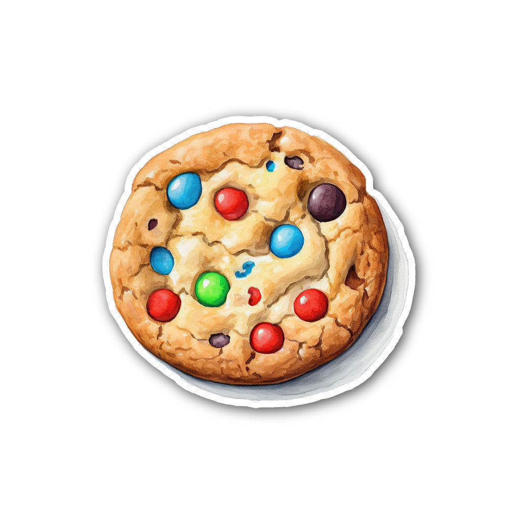 Fresh Yummy Baked Cookie Sticker, Waterproof Vinyl Decal Sticker Indoor Or Outdoor 2 (Pieces) 3" and 5"