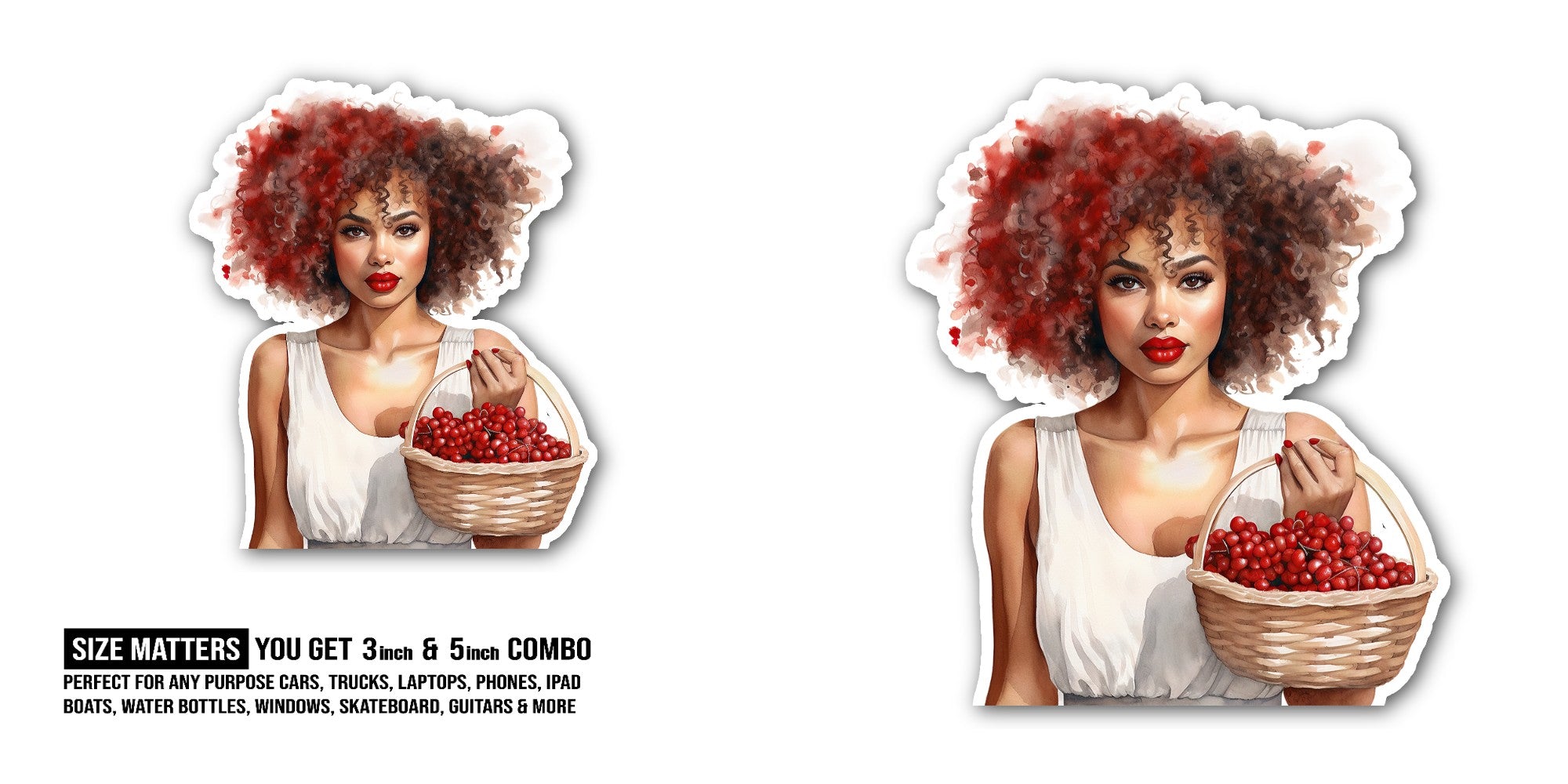 Sweet Harvest Sticker, Waterproof Vinyl Decal Sticker Indoor Or Outdoor 2 (Pieces) 3" and 5"