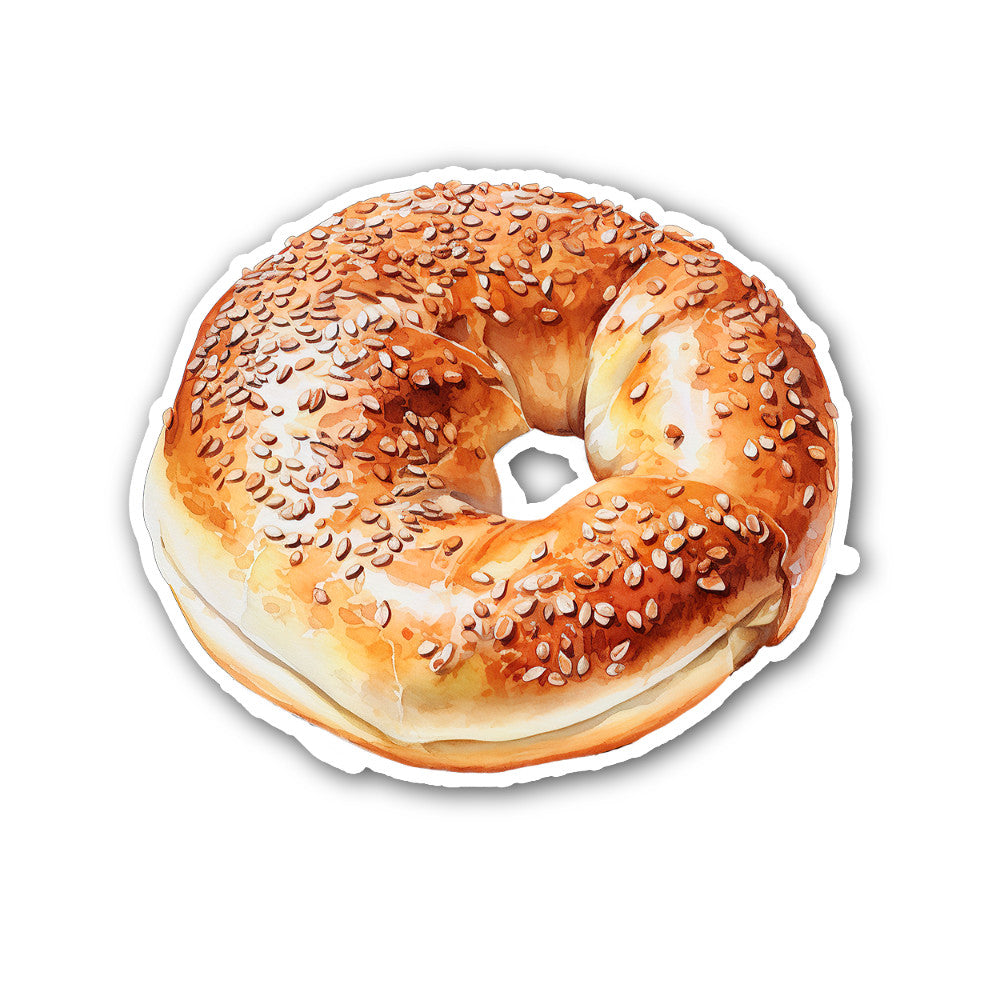 French bread Sticker, Waterproof Vinyl Decal Sticker Indoor Or Outdoor 2 (Pieces) 3" and 5"