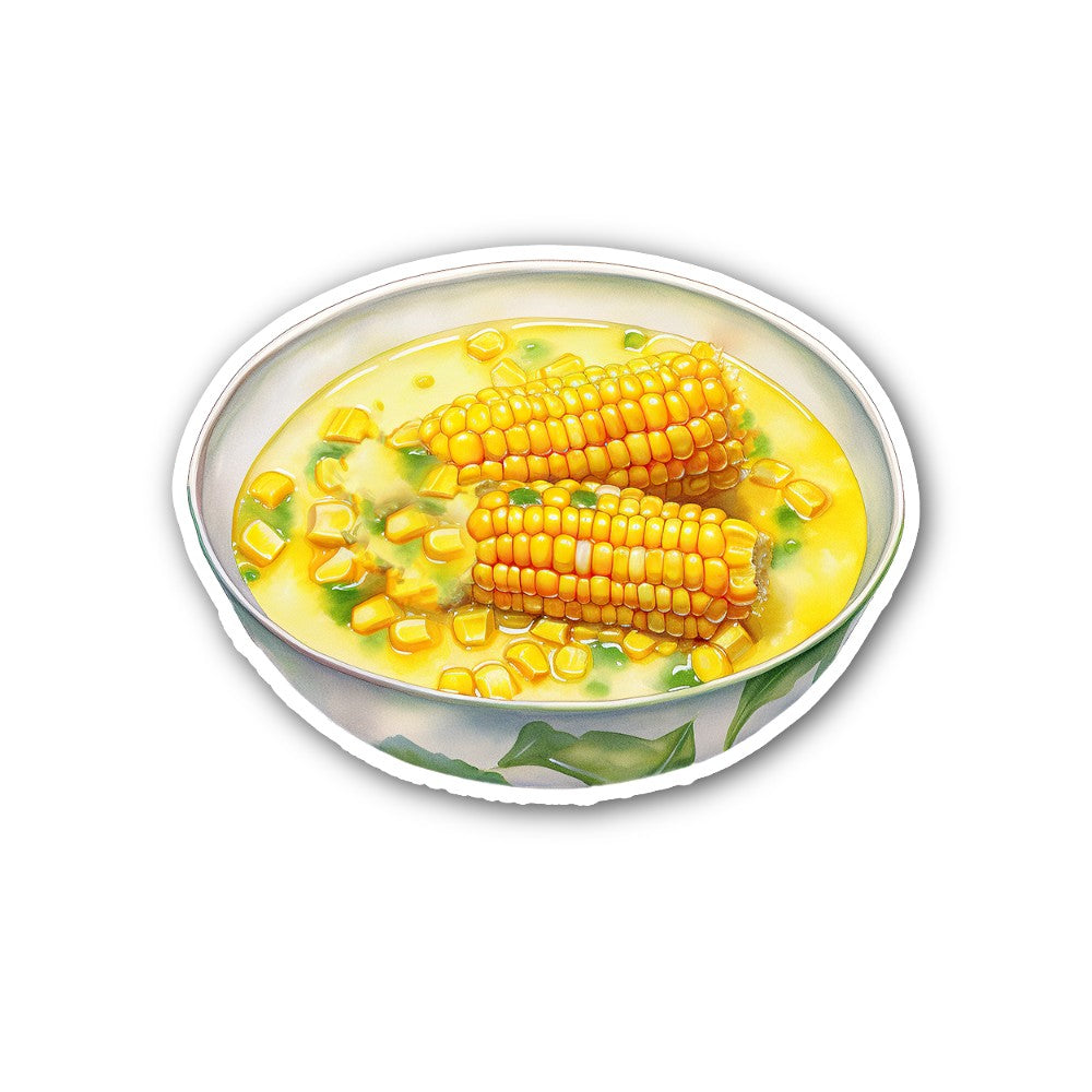 Broth-based soup Sticker, Waterproof Vinyl Decal Sticker Indoor Or Outdoor 2 (Pieces) 3" and 5"
