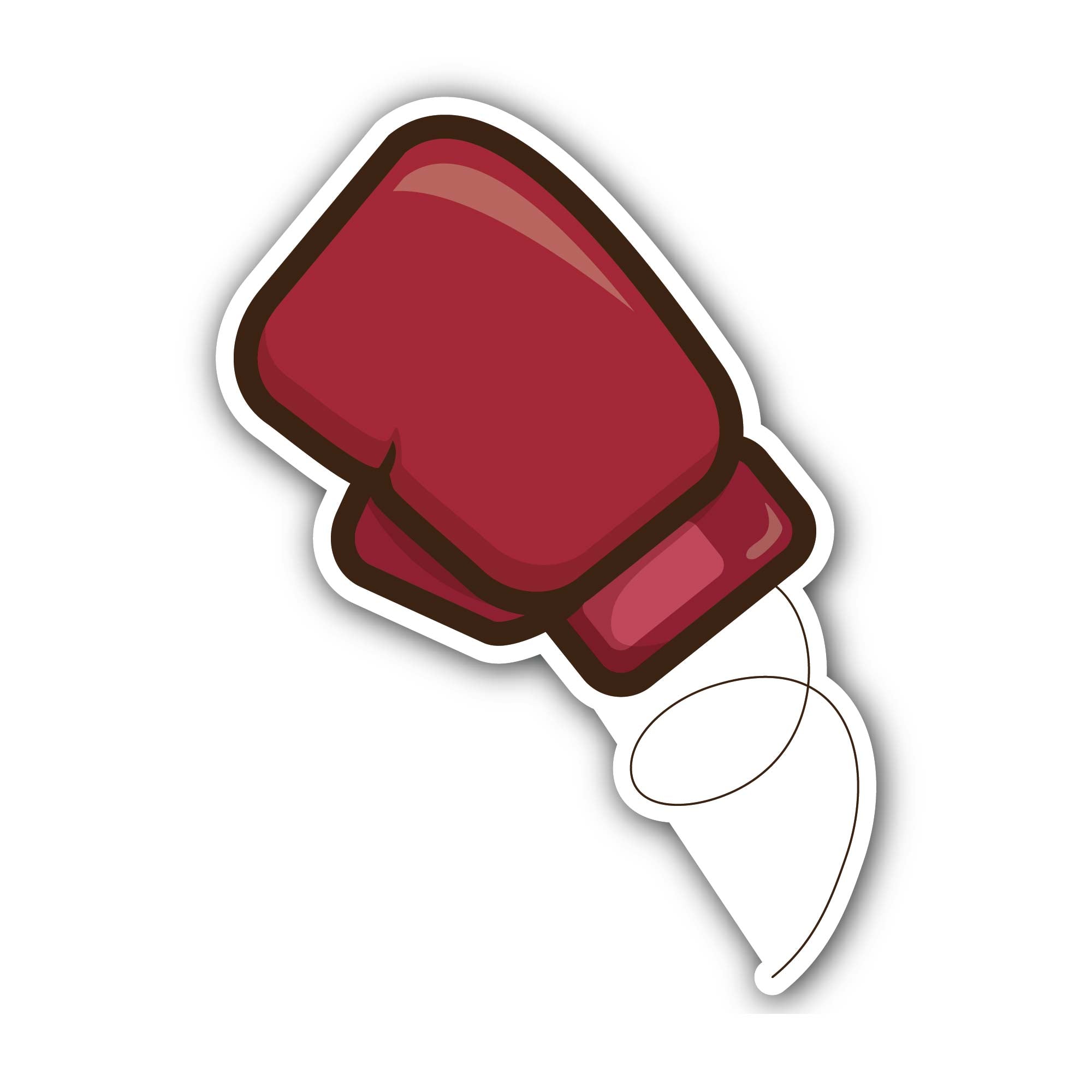 Boxing Gloves Sticker, Waterproof Vinyl Decal Sticker Indoor Or Outdoor 2 (Pieces) 3" and 5"
