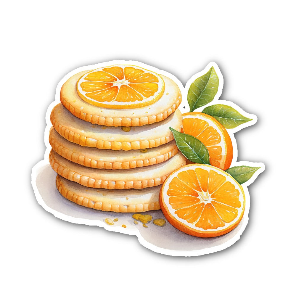 ORANGE PILE Sticker, Waterproof Vinyl Decal Sticker Indoor Or Outdoor 2 (Pieces) 3" and 5"