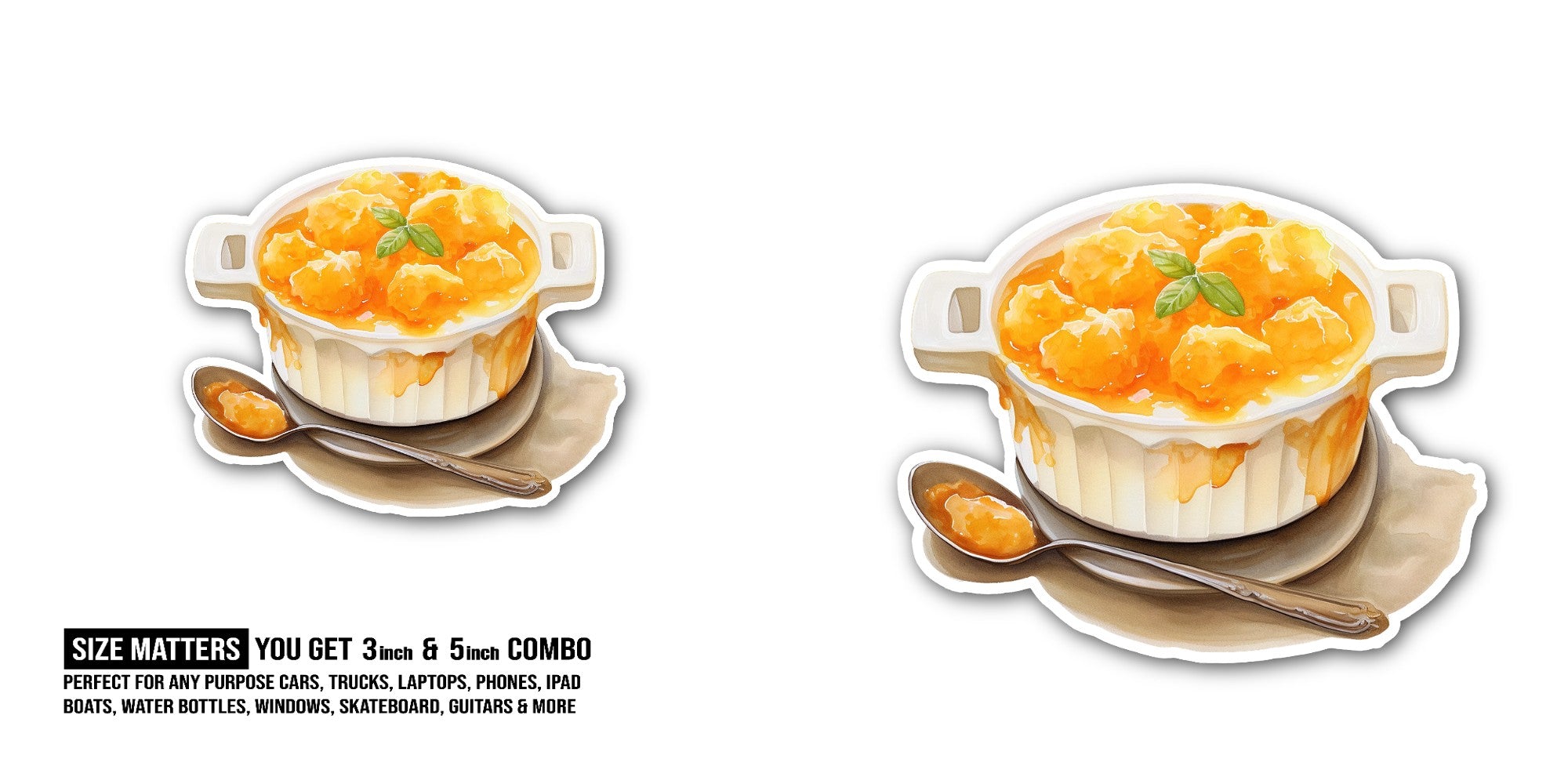Suzette Sticker, Waterproof Vinyl Decal Sticker Indoor Or Outdoor 2 (Pieces) 3" and 5"