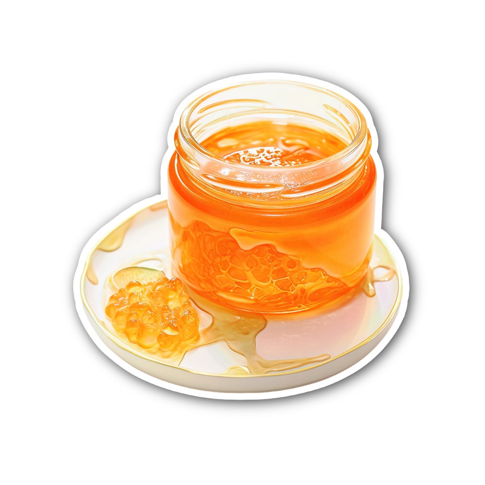 Pineapple Jam Sticker, Waterproof Vinyl Decal Sticker Indoor Or Outdoor 2 (Pieces) 3" and 5"