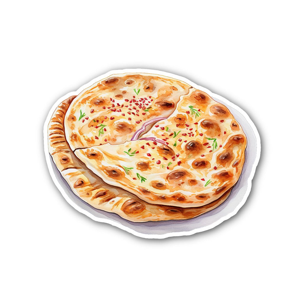 Naan Sticker, Waterproof Vinyl Decal Sticker Indoor Or Outdoor 2 (Pieces) 3" and 5"
