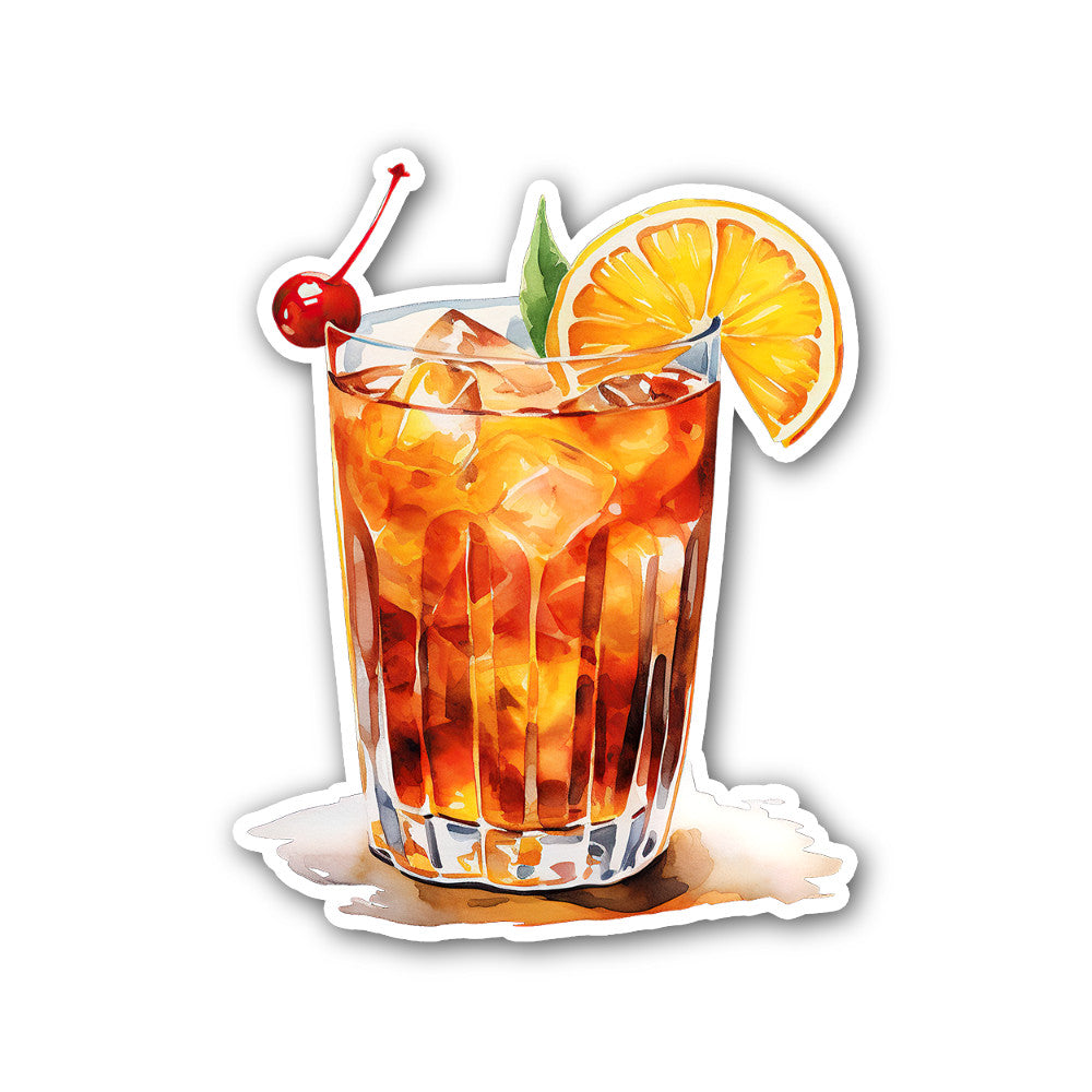 Best Summer cocktail Sticker, Waterproof Vinyl Decal Sticker Indoor Or Outdoor 2 (Pieces) 3" and 5"