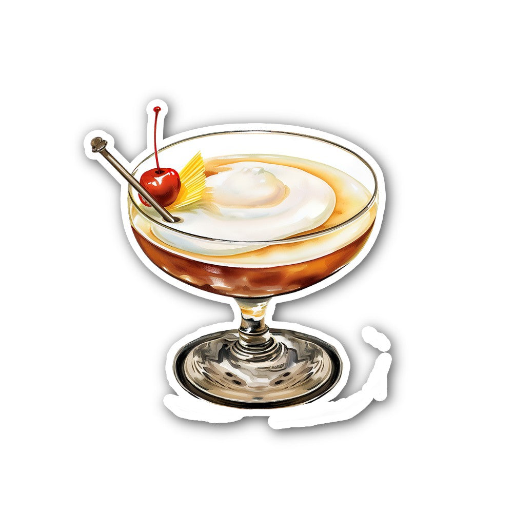 Tasy Coffee Vodka Cocktail Sticker, Waterproof Vinyl Decal Sticker Indoor Or Outdoor 2 (Pieces) 3" and 5"