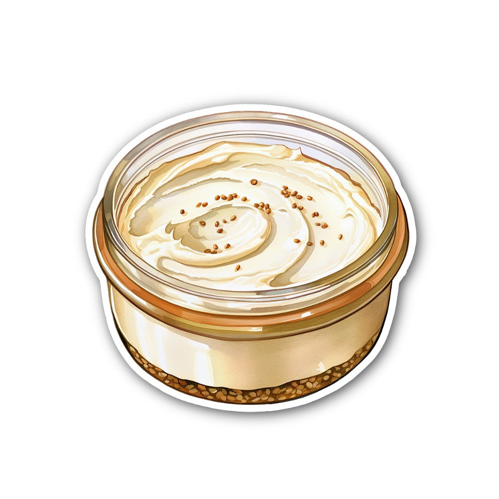 Cream Cheese Sticker, Waterproof Vinyl Decal Sticker Indoor Or Outdoor 2 (Pieces) 3" and 5"