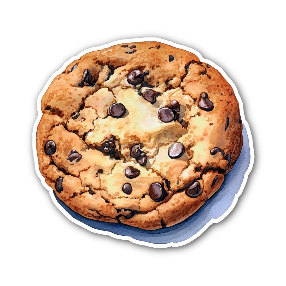 Sugar Chocolate Cookie Sticker, Waterproof Vinyl Decal Sticker Indoor Or Outdoor 2 (Pieces) 3" and 5"