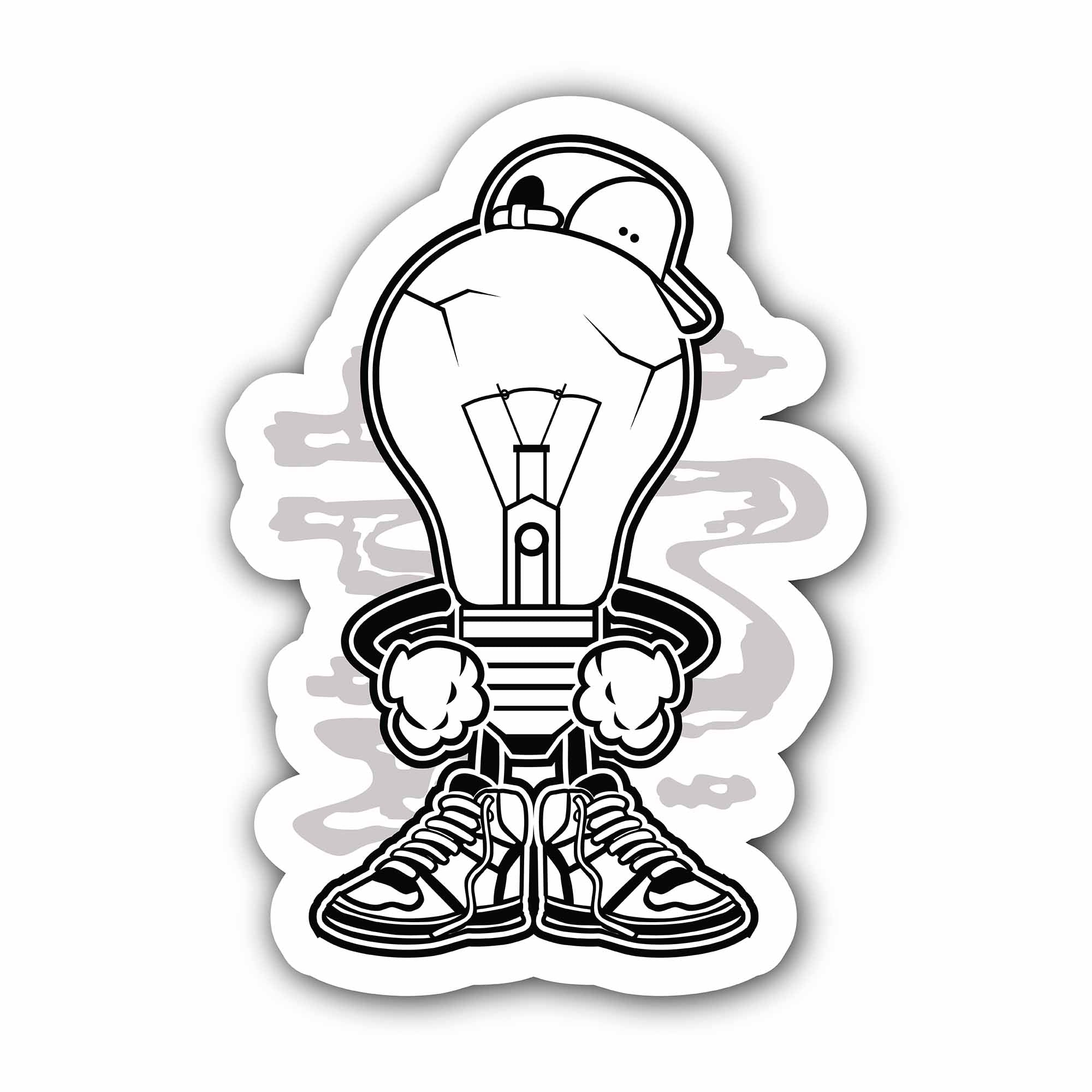 Light Boy Sticker, Waterproof Vinyl Decal Sticker Indoor Or Outdoor 2 (Pieces) 3" and 5"