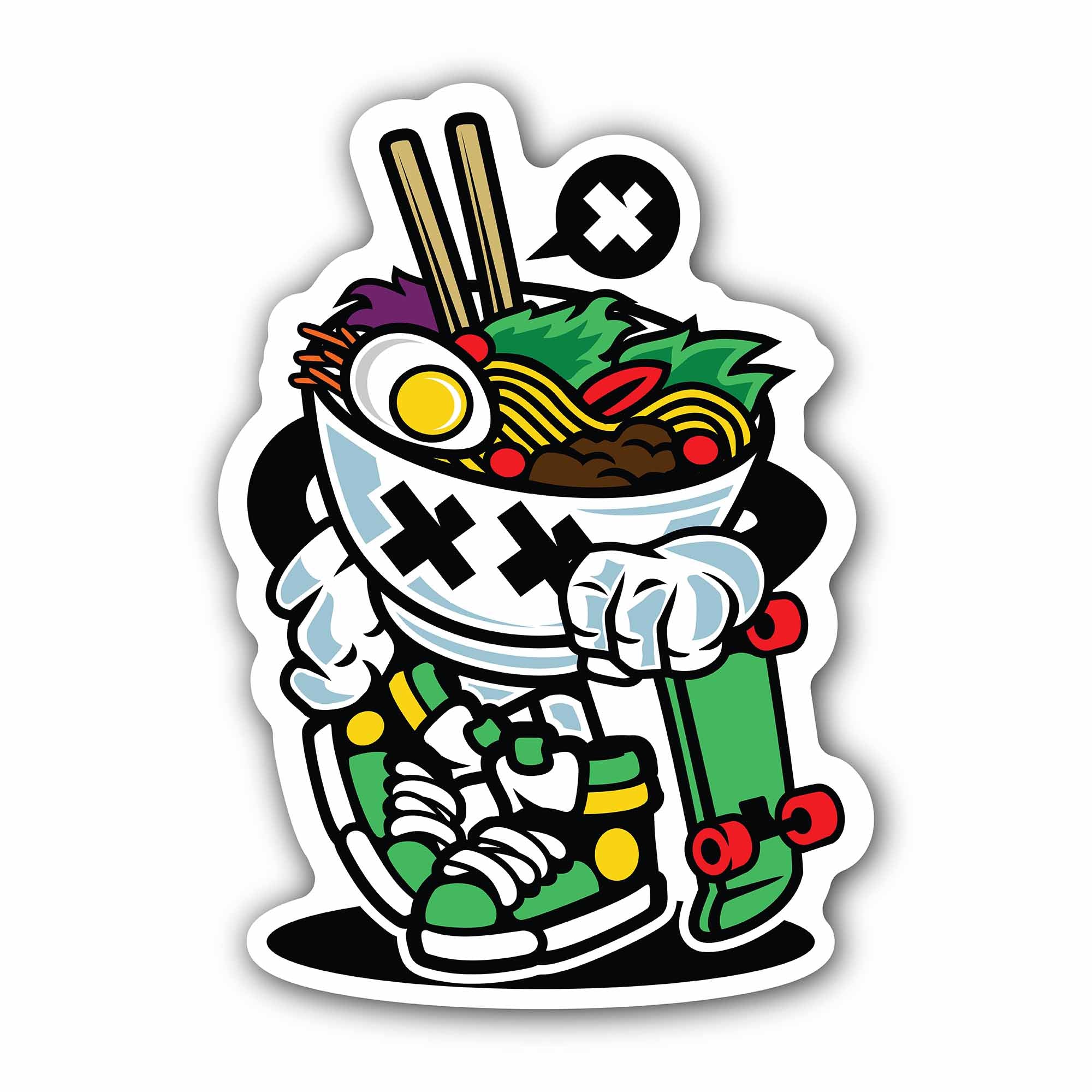 Skate Bowl Sticker, Waterproof Vinyl Decal Sticker Indoor Or Outdoor 2 (Pieces) 3" and 5"