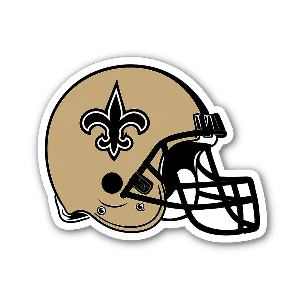 Cute Football Helmet Sticker, Waterproof Vinyl Decal Sticker Indoor Or Outdoor 2 (Pieces) 3" and 5"