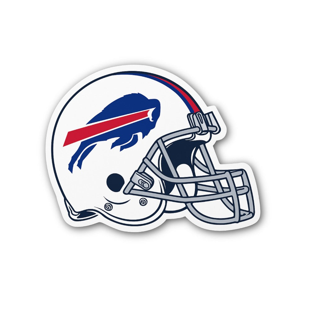 Small White & Blue Helmet Sticker, Waterproof Vinyl Decal Sticker Indoor Or Outdoor 2 (Pieces) 3" and 5"