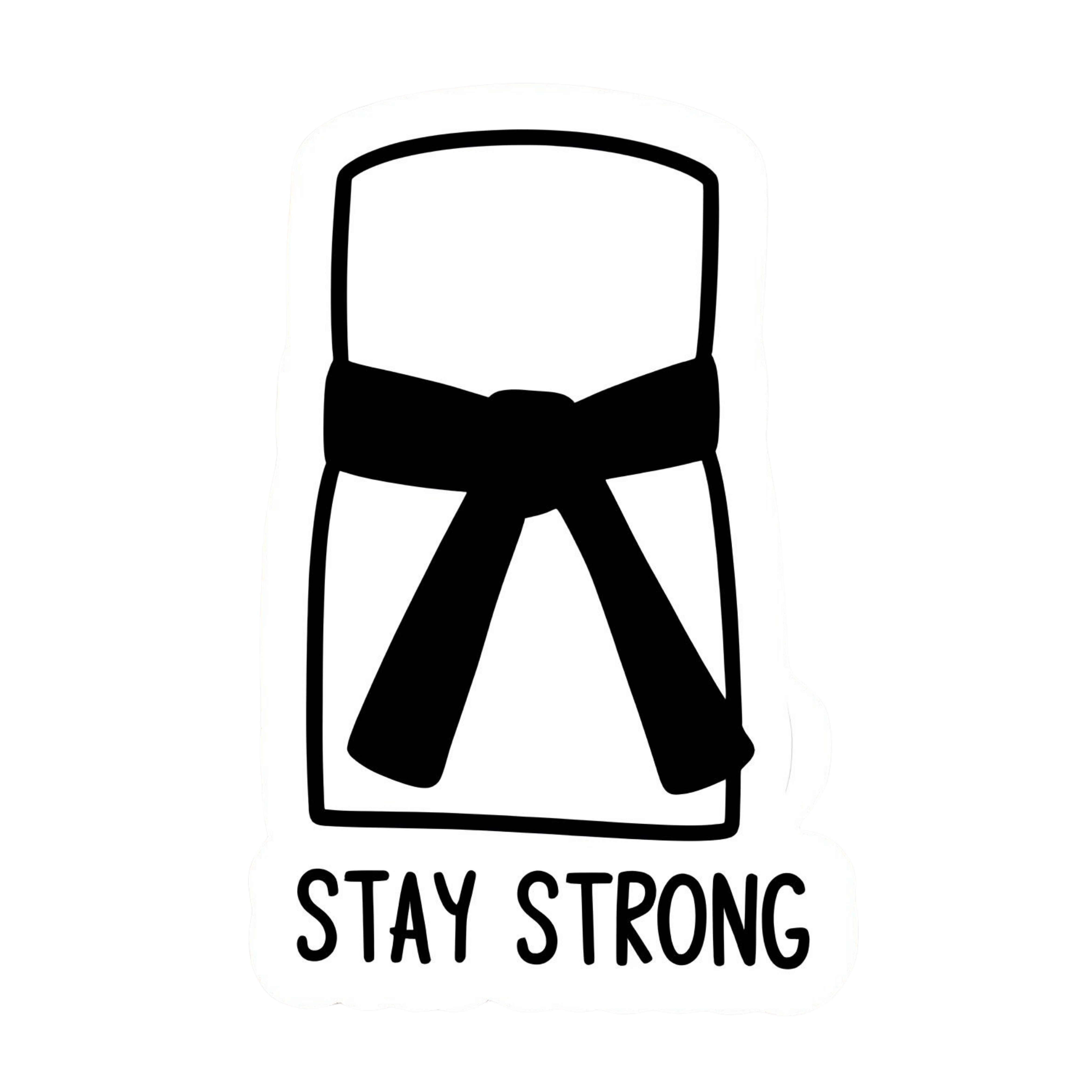 Stay Strong - Aesthetic Vinyl Sticker – Waterproof Quote Decal Sticker for Laptop, Water Bottle, Car