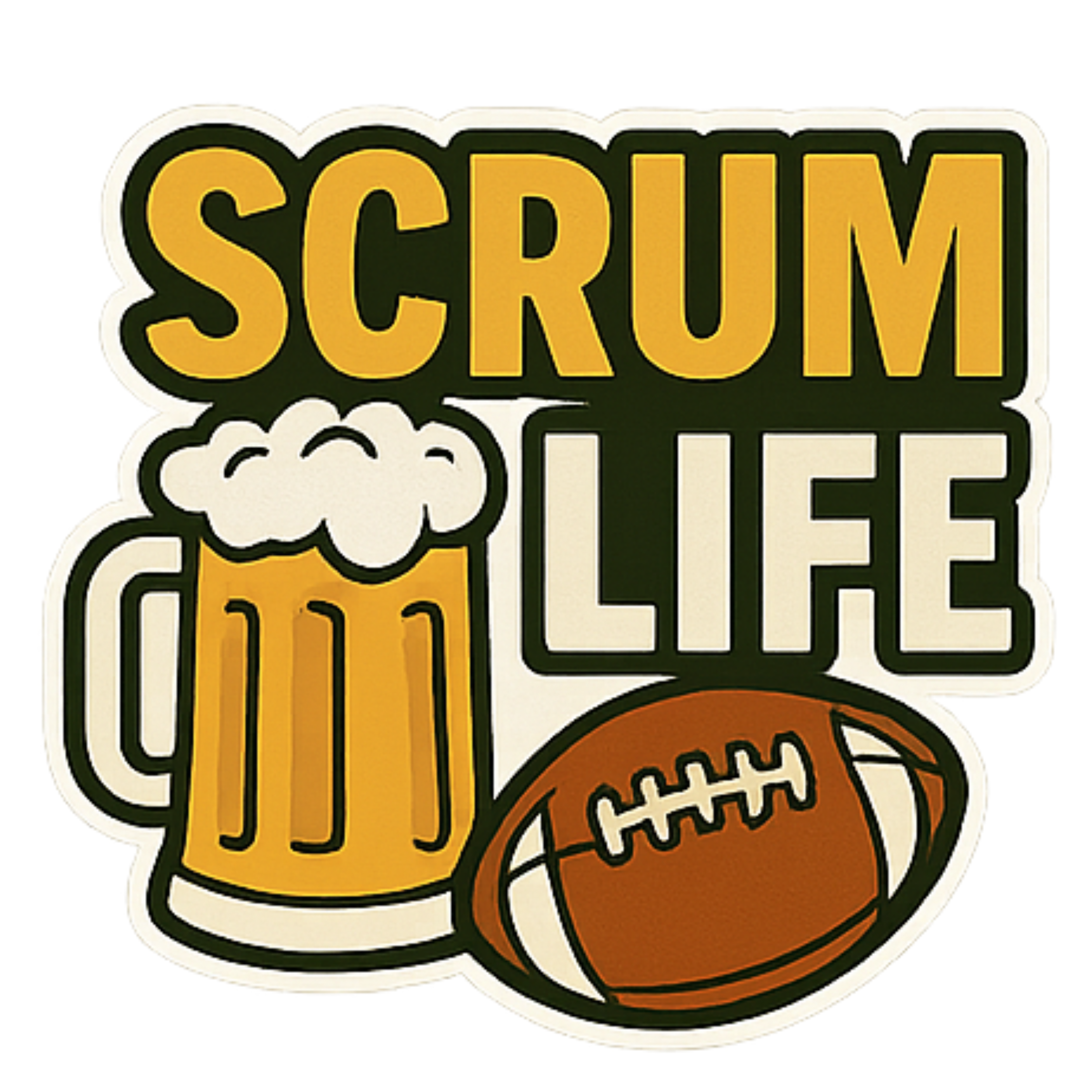 Scrum Life - Aesthetic Vinyl Sticker – Waterproof Quote Decal Sticker for Laptop, Water Bottle, Car,