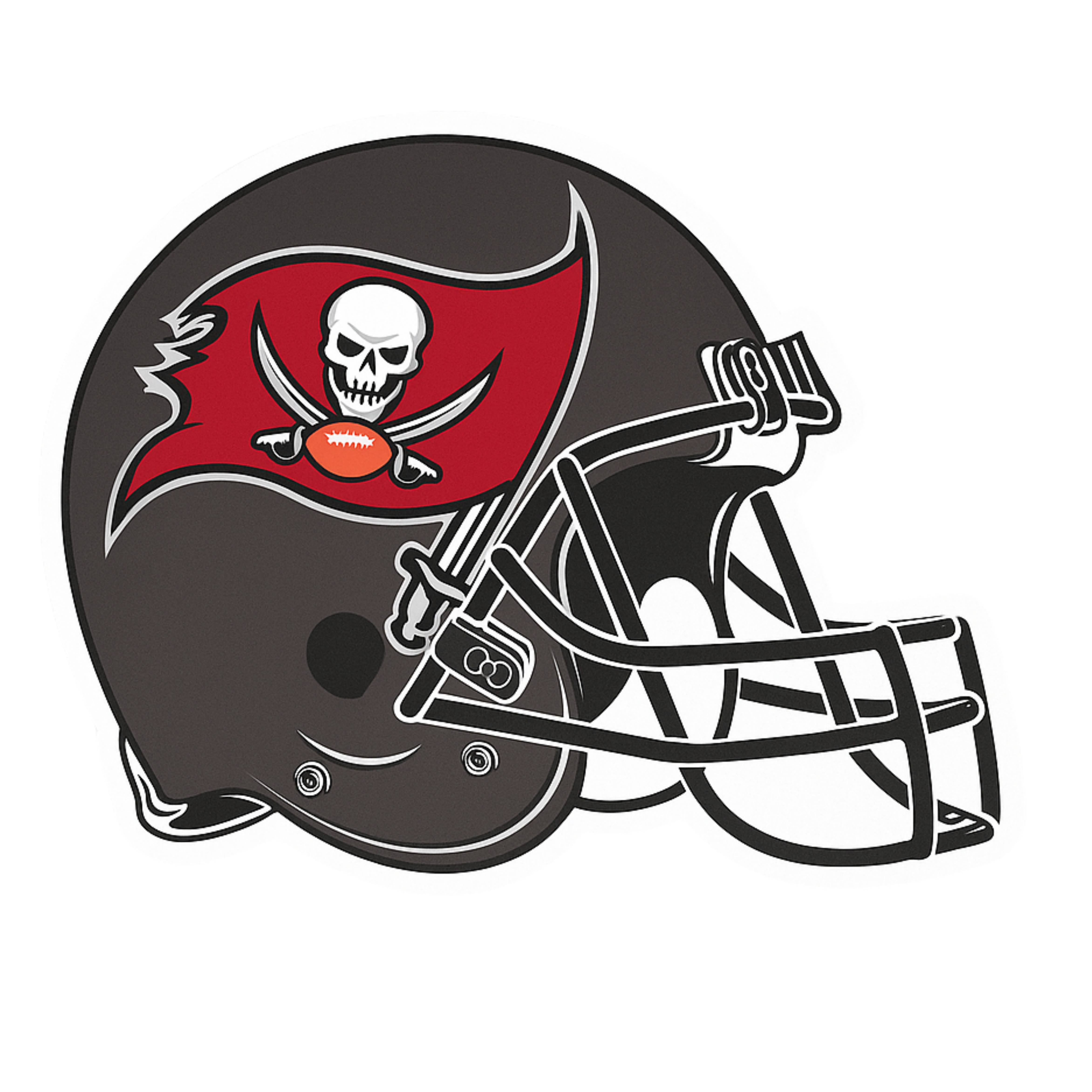 Tampa Bay Buccaneers Helmet - Aesthetic Vinyl Sticker – Waterproof Quote Decal Sticker for Laptop, W