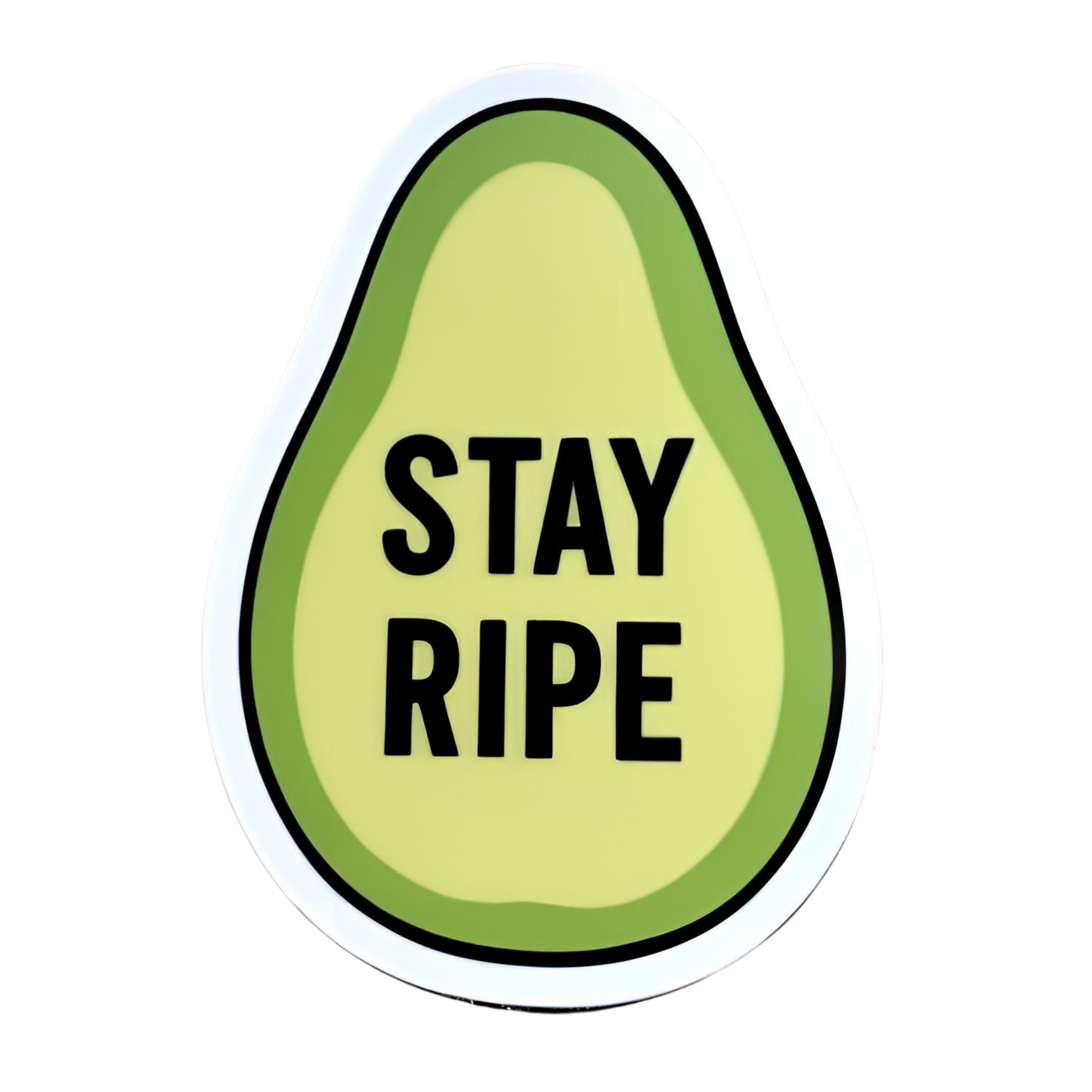 Stay Ripe - Aesthetic Vinyl Sticker – Waterproof Quote Decal Sticker for Laptop, Water Bottle, Car, 