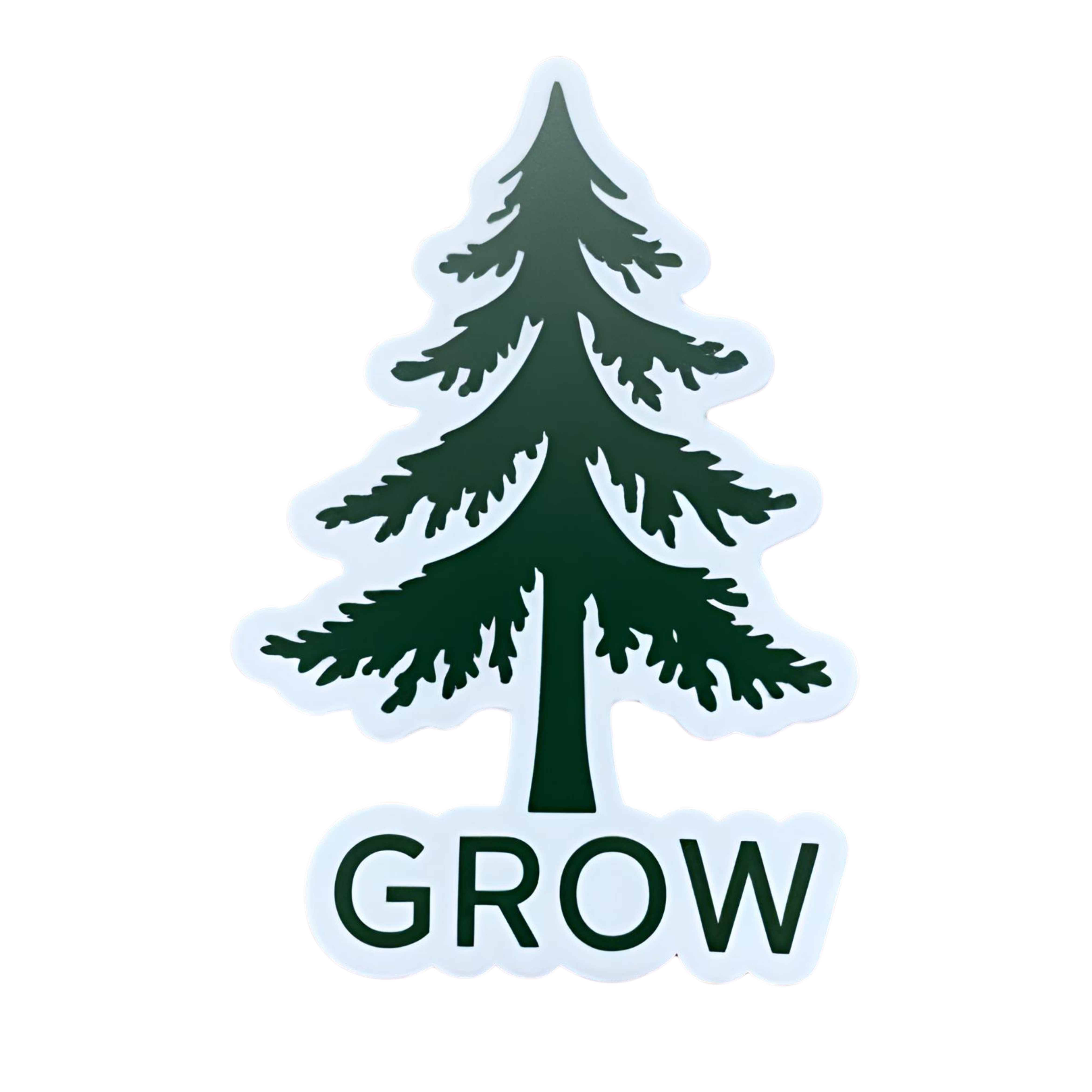 Grow - Aesthetic Vinyl Sticker – Waterproof Quote Decal Sticker for Laptop, Water Bottle, Car, Journ