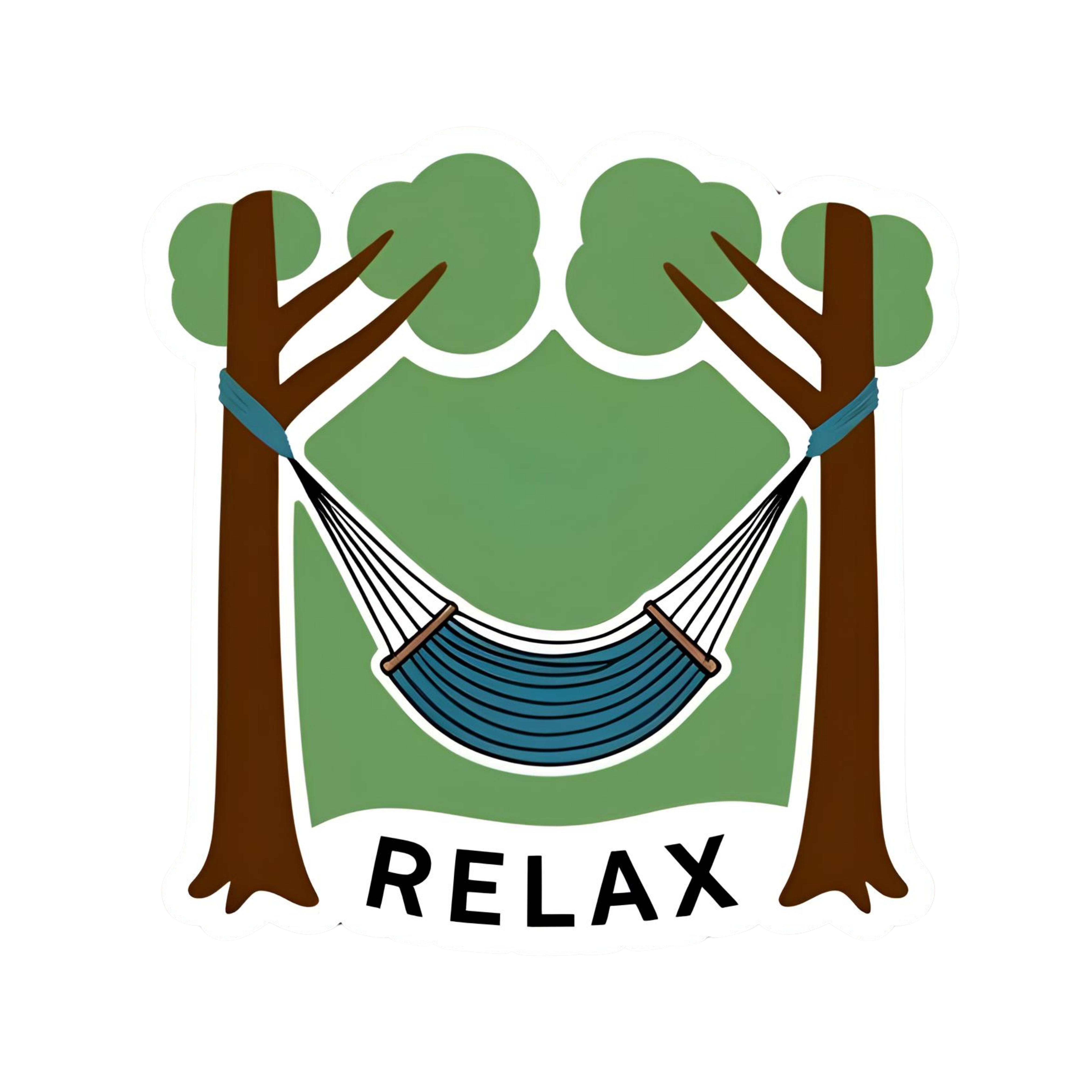 Relax - Aesthetic Vinyl Sticker – Waterproof Quote Decal Sticker for Laptop, Water Bottle, Car, Jour
