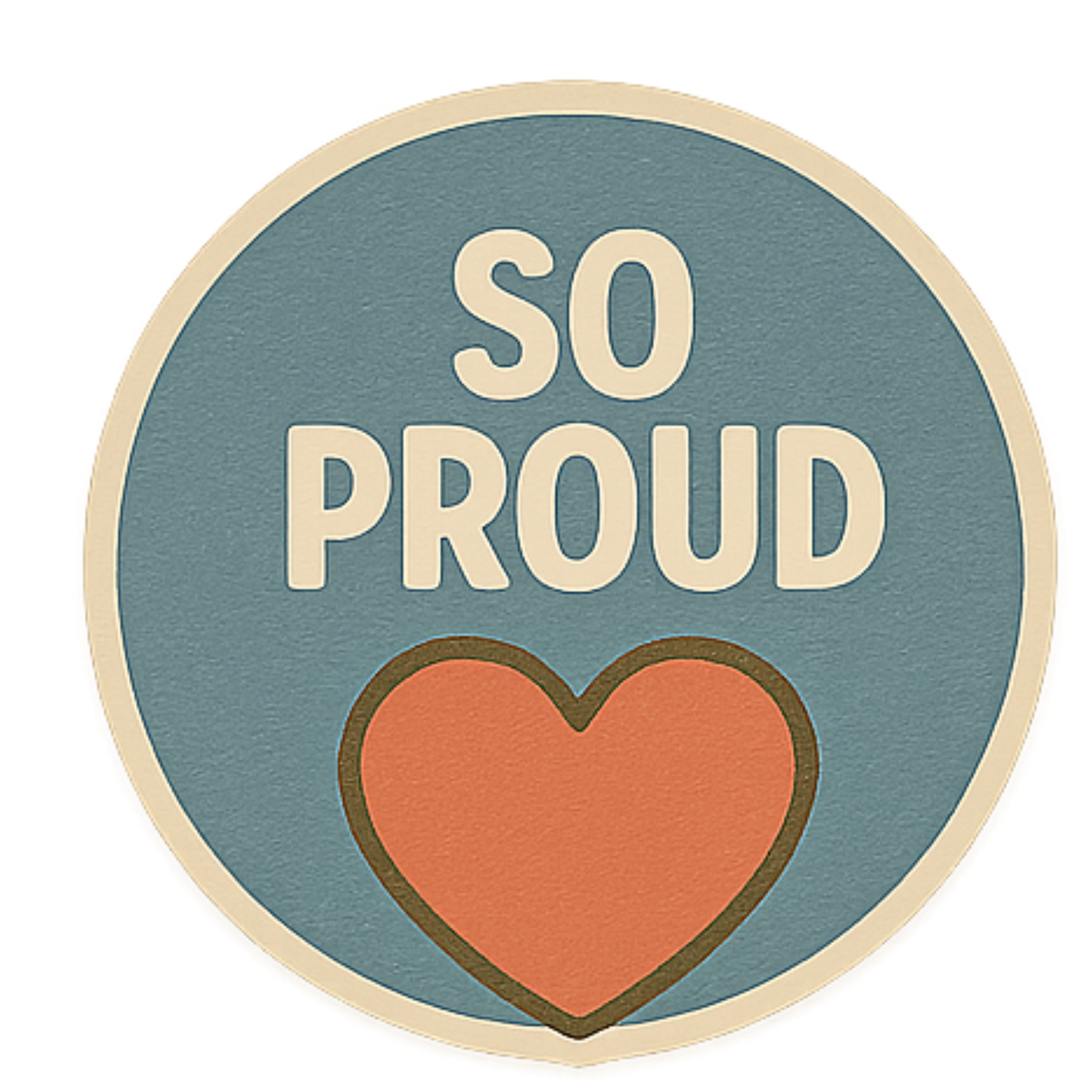 So Proud Sticker - Aesthetic Vinyl Sticker – Waterproof Quote Decal Sticker for Laptop, Water Bottle
