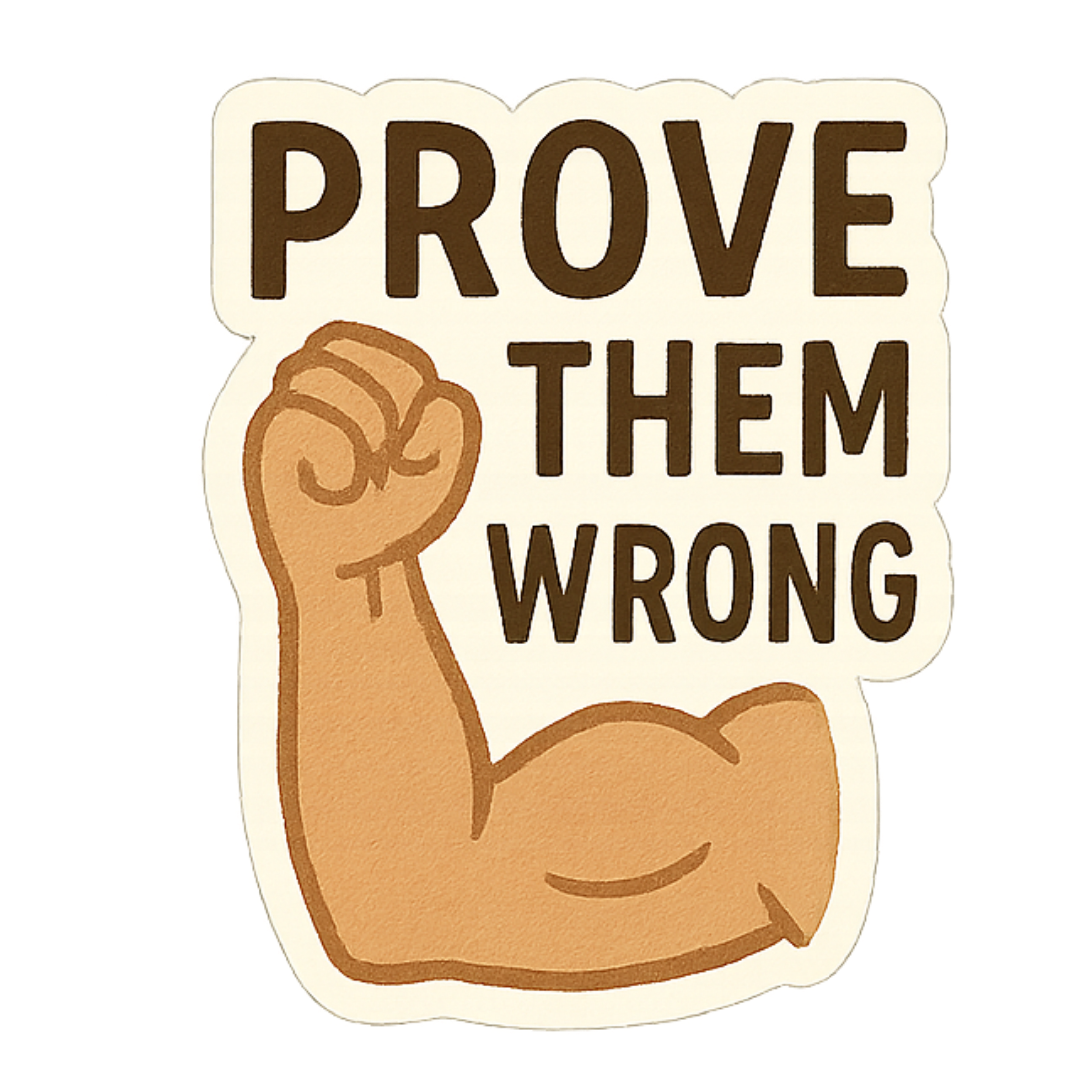 Prove Them Wrong - Aesthetic Vinyl Sticker – Waterproof Quote Decal Sticker for Laptop, Water Bottle