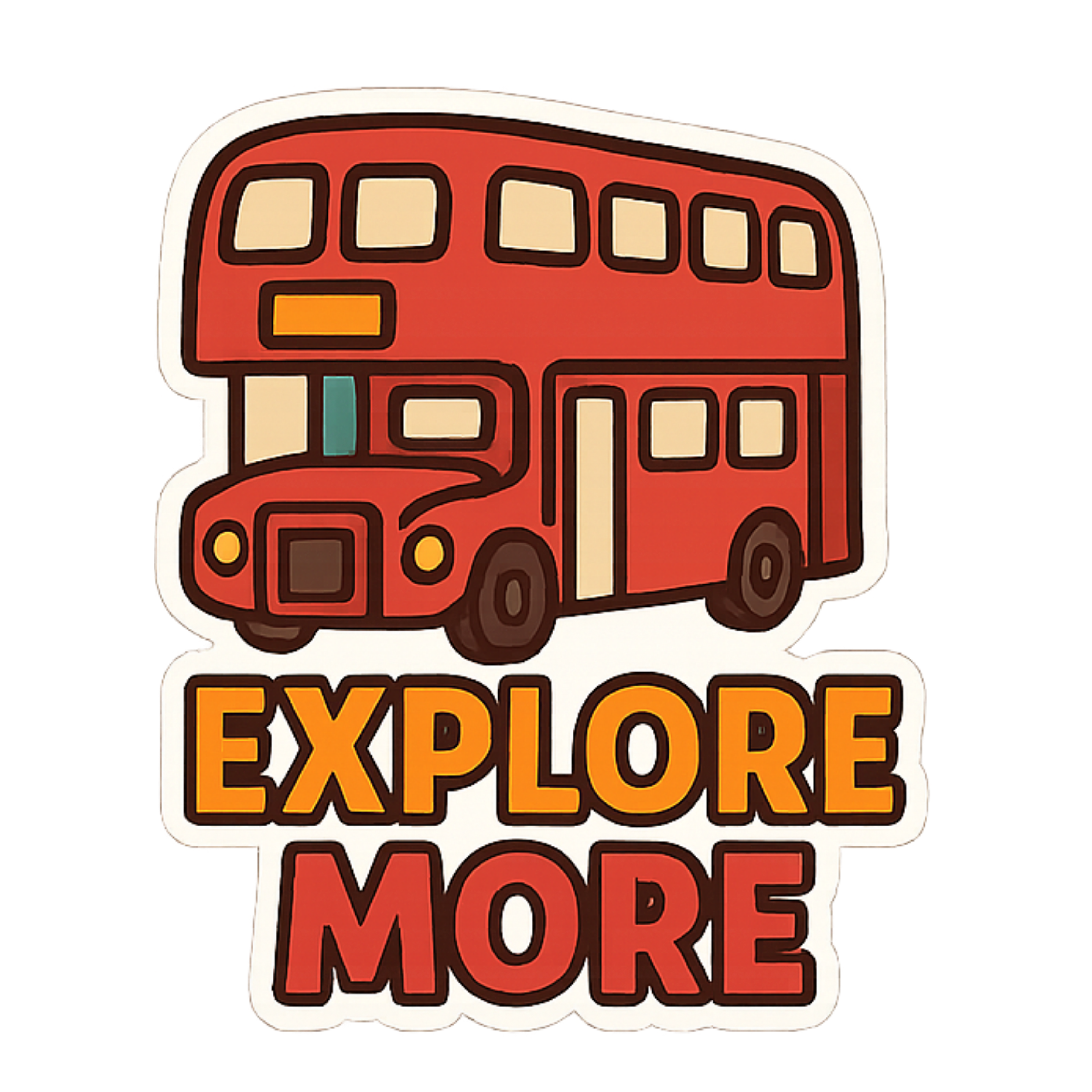 Explore More - Aesthetic Vinyl Sticker – Waterproof Quote Decal Sticker for Laptop, Water Bottle, Ca