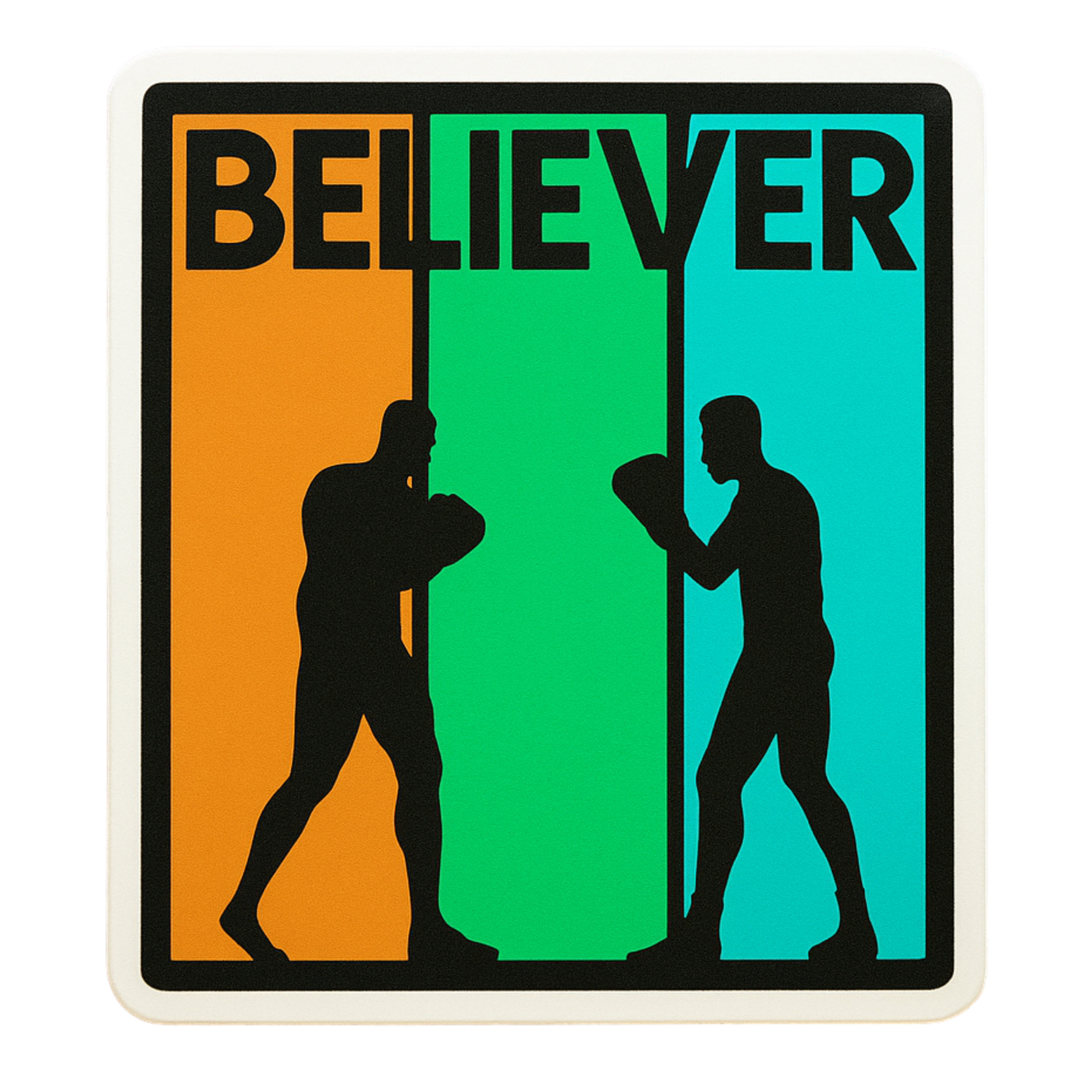 Believer Sticker - Aesthetic Vinyl Sticker – Waterproof Quote Decal Sticker for Laptop, Water Bottle