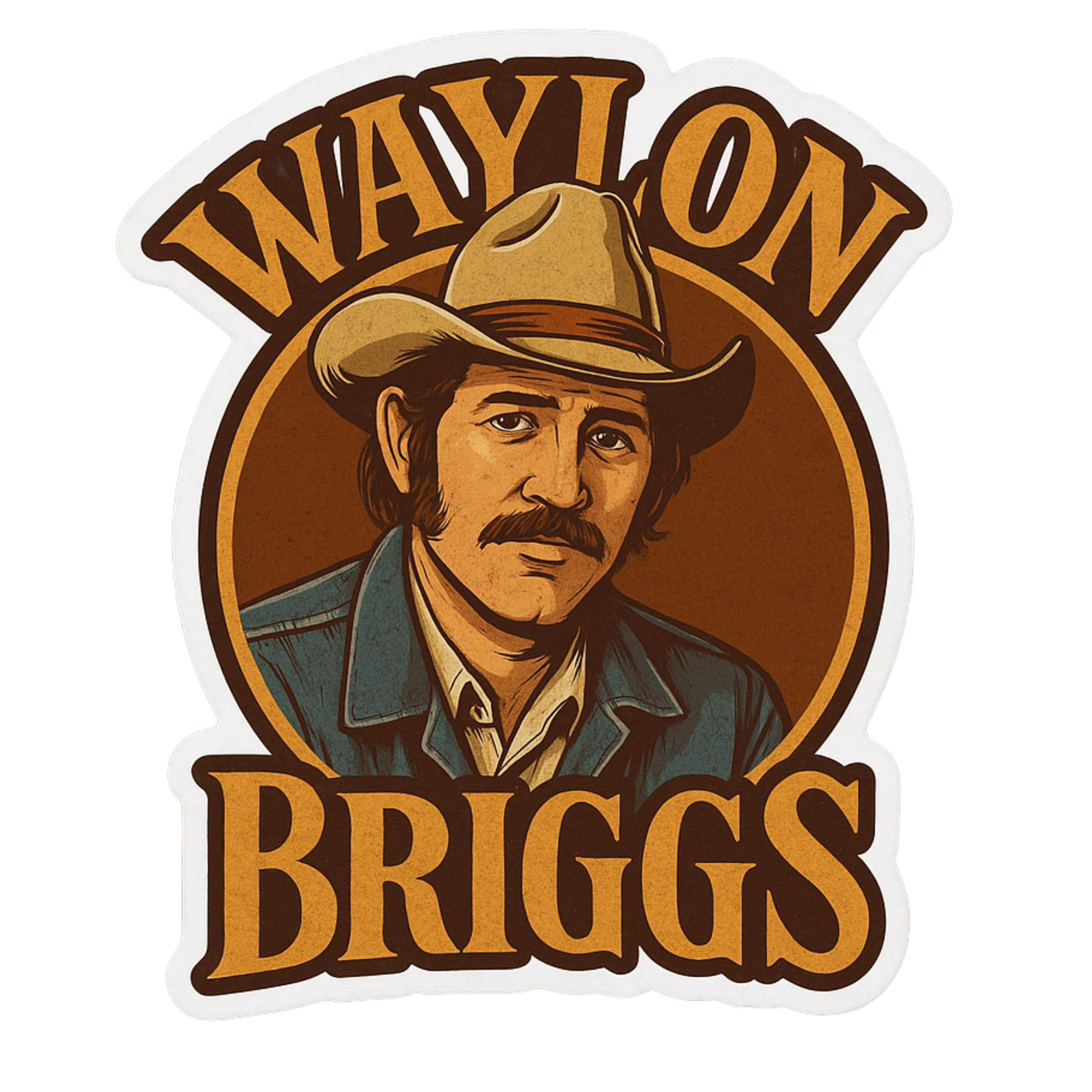 Waylon Briggs - Aesthetic Vinyl Sticker – Waterproof Quote Decal Sticker for Laptop, Water Bottle, C