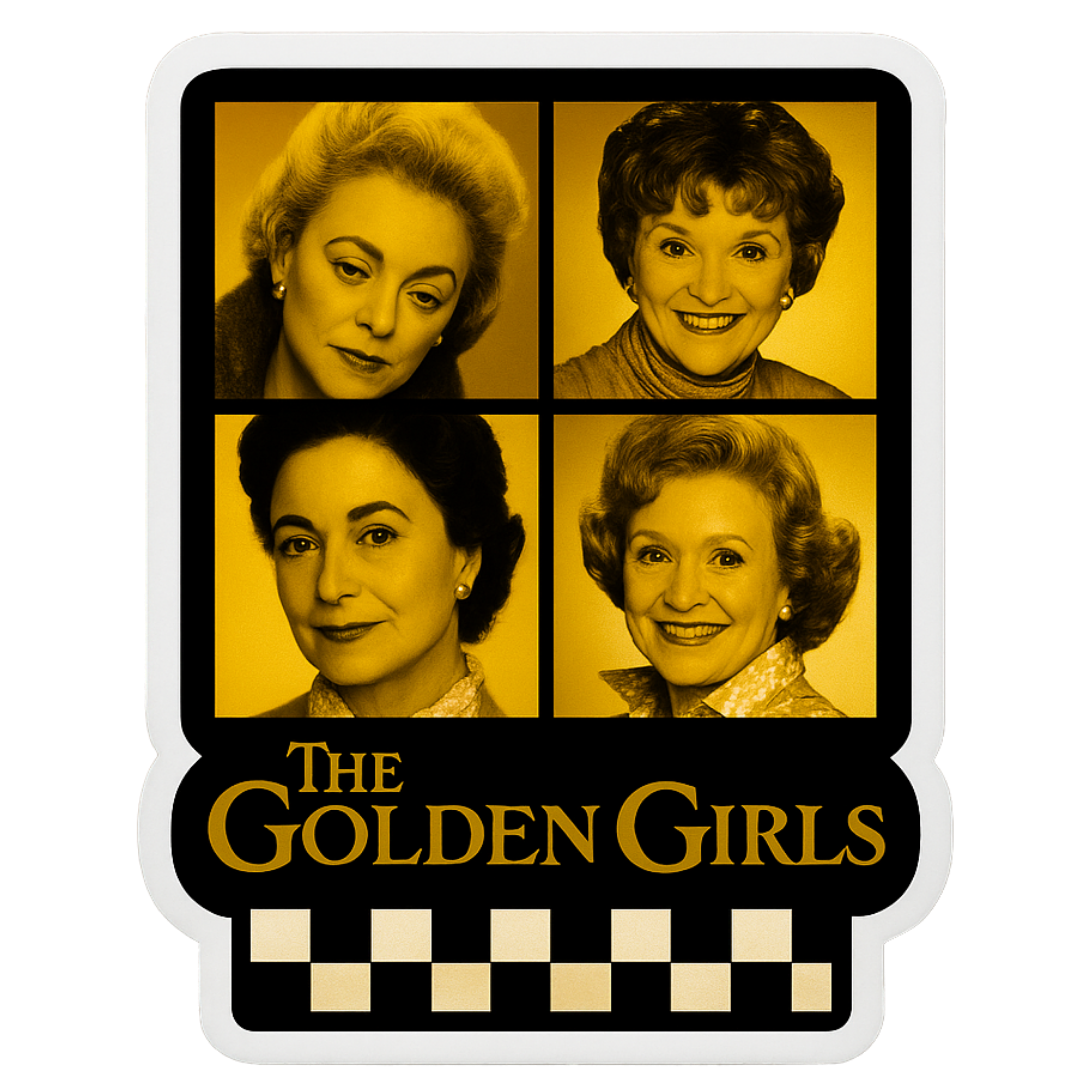 The GOlden Girls - Aesthetic Vinyl Sticker – Waterproof Quote Decal Sticker for Laptop, Water Bottle