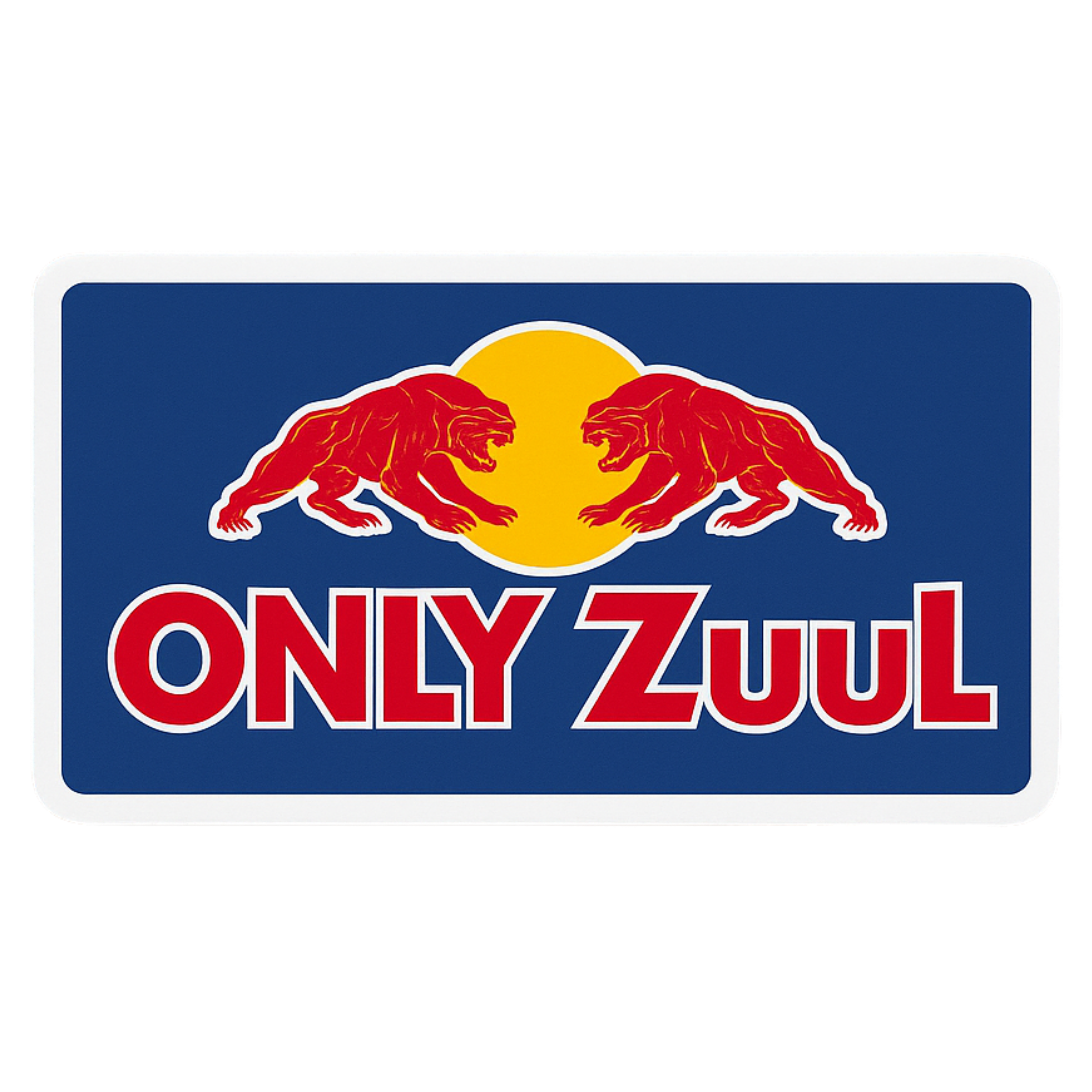 Only Zuul - Aesthetic Vinyl Sticker – Waterproof Quote Decal Sticker for Laptop, Water Bottle, Car, 